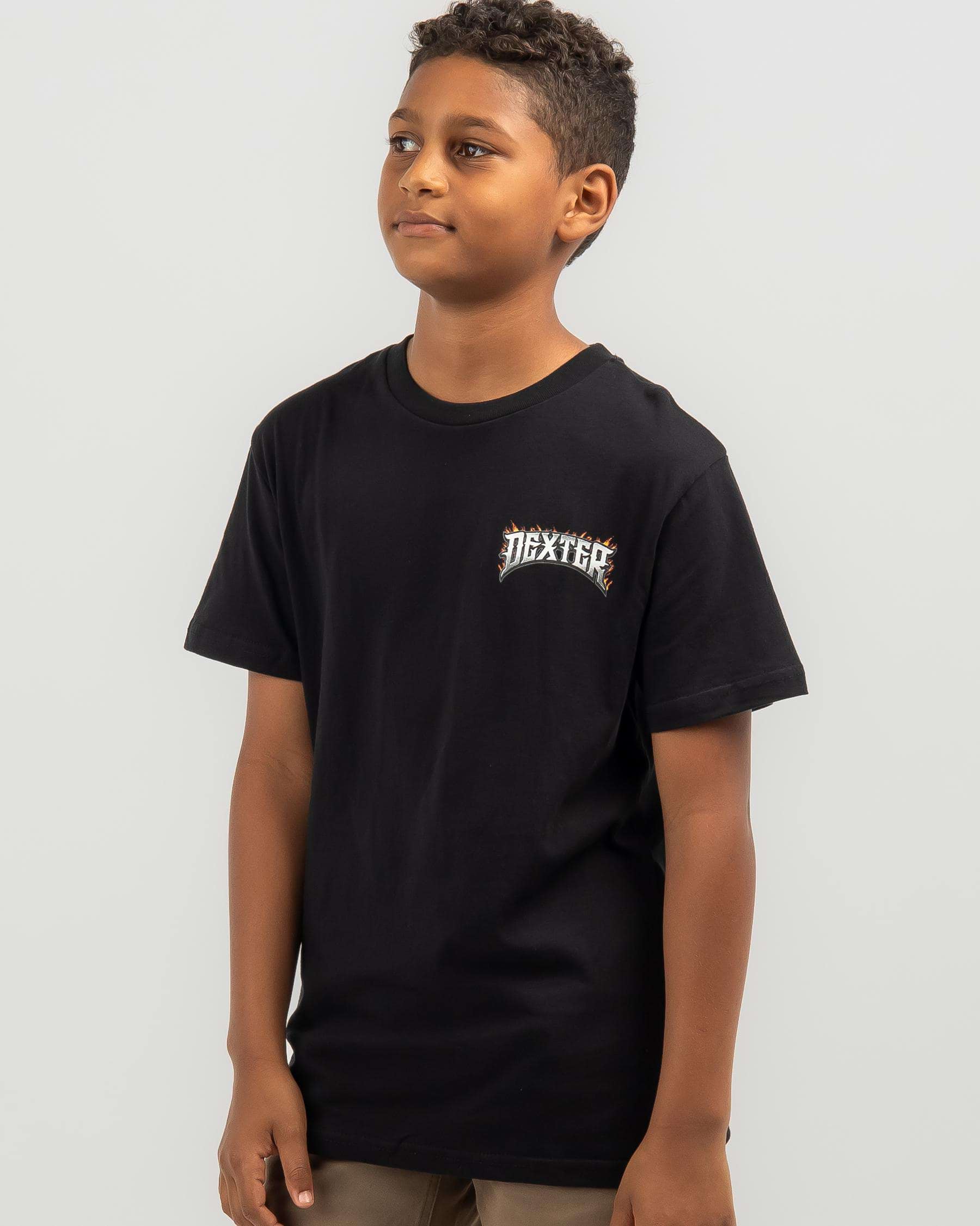 Dexter Boys' Road Warrior T-shirt In Black - Fast Shipping & Easy ...