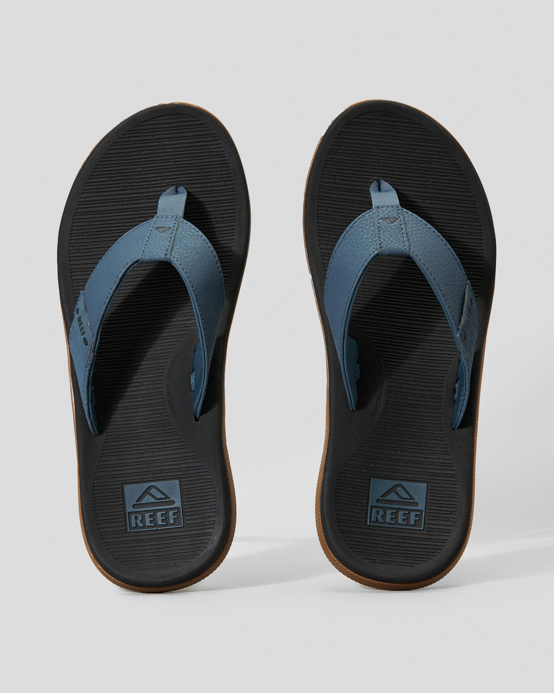 Shop Reef Santa Ana Thongs In Orion/black - Fast Shipping & Easy ...