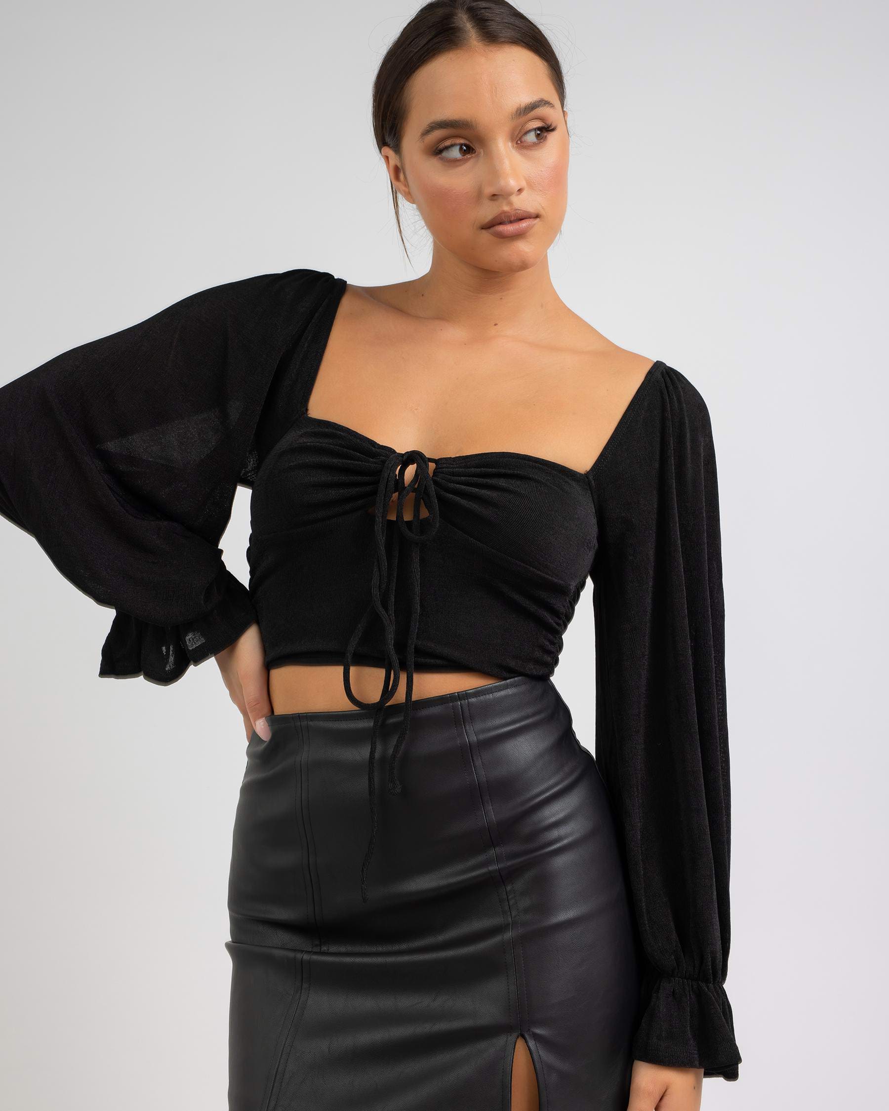 Shop Ava And Ever New Moon Top In Black - Fast Shipping & Easy Returns ...