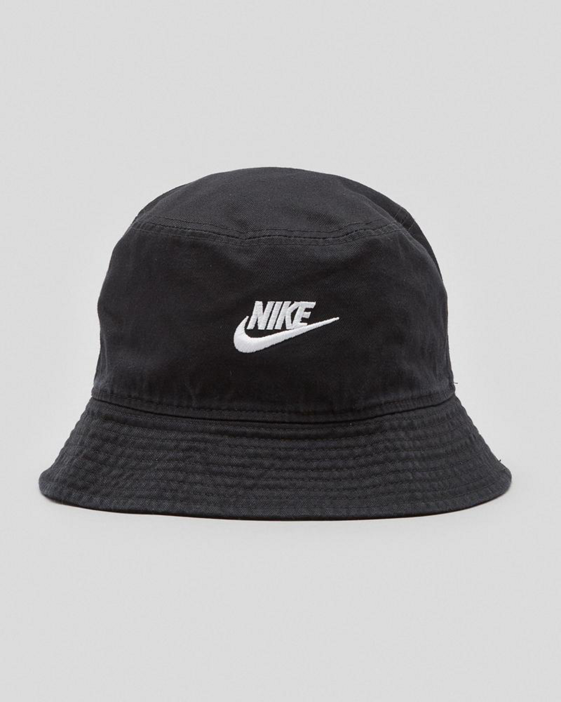 Nike Bucket Futura Wash Hat In Black 