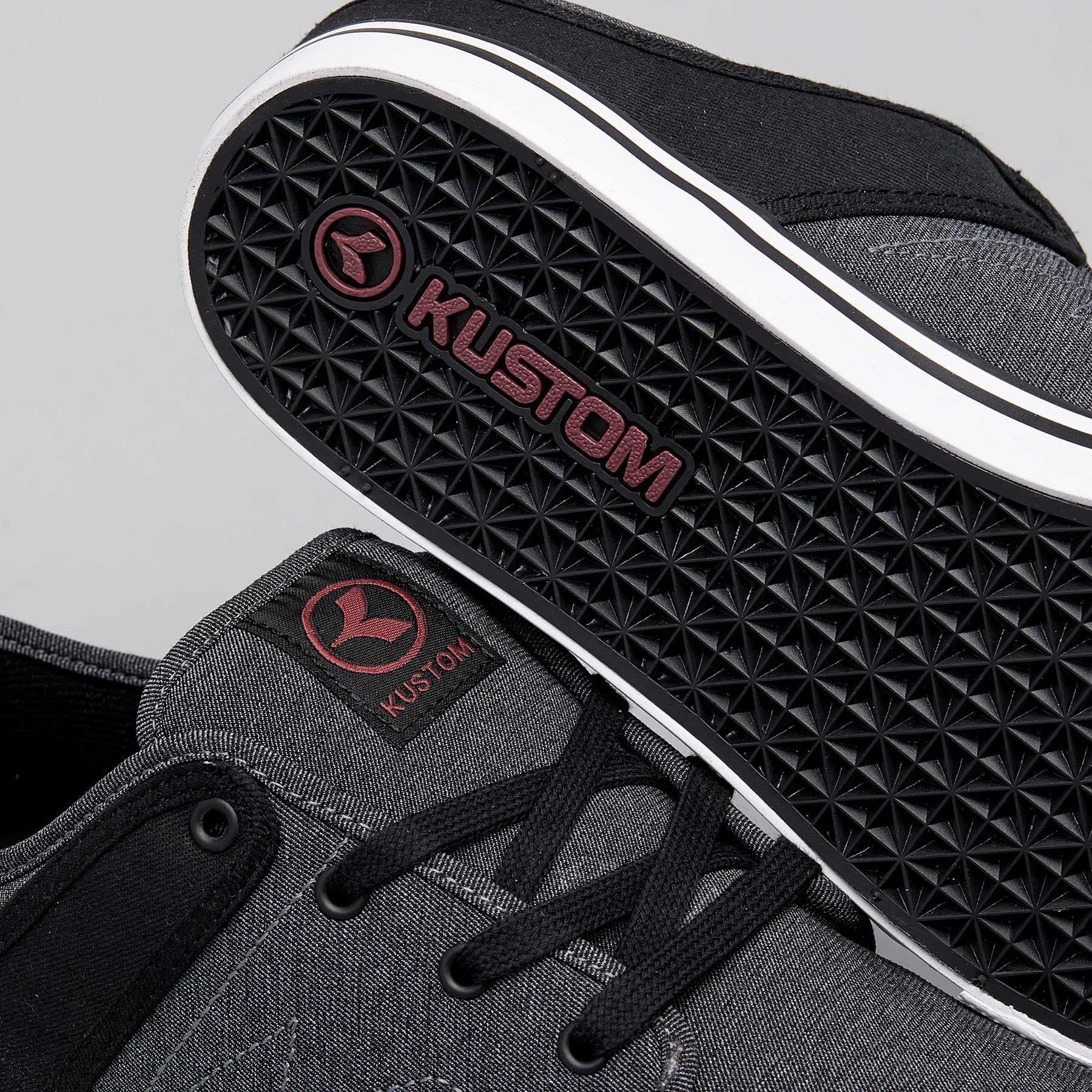 Kustom Scooter Shoes In Grey Heather Fast Shipping & Easy Returns