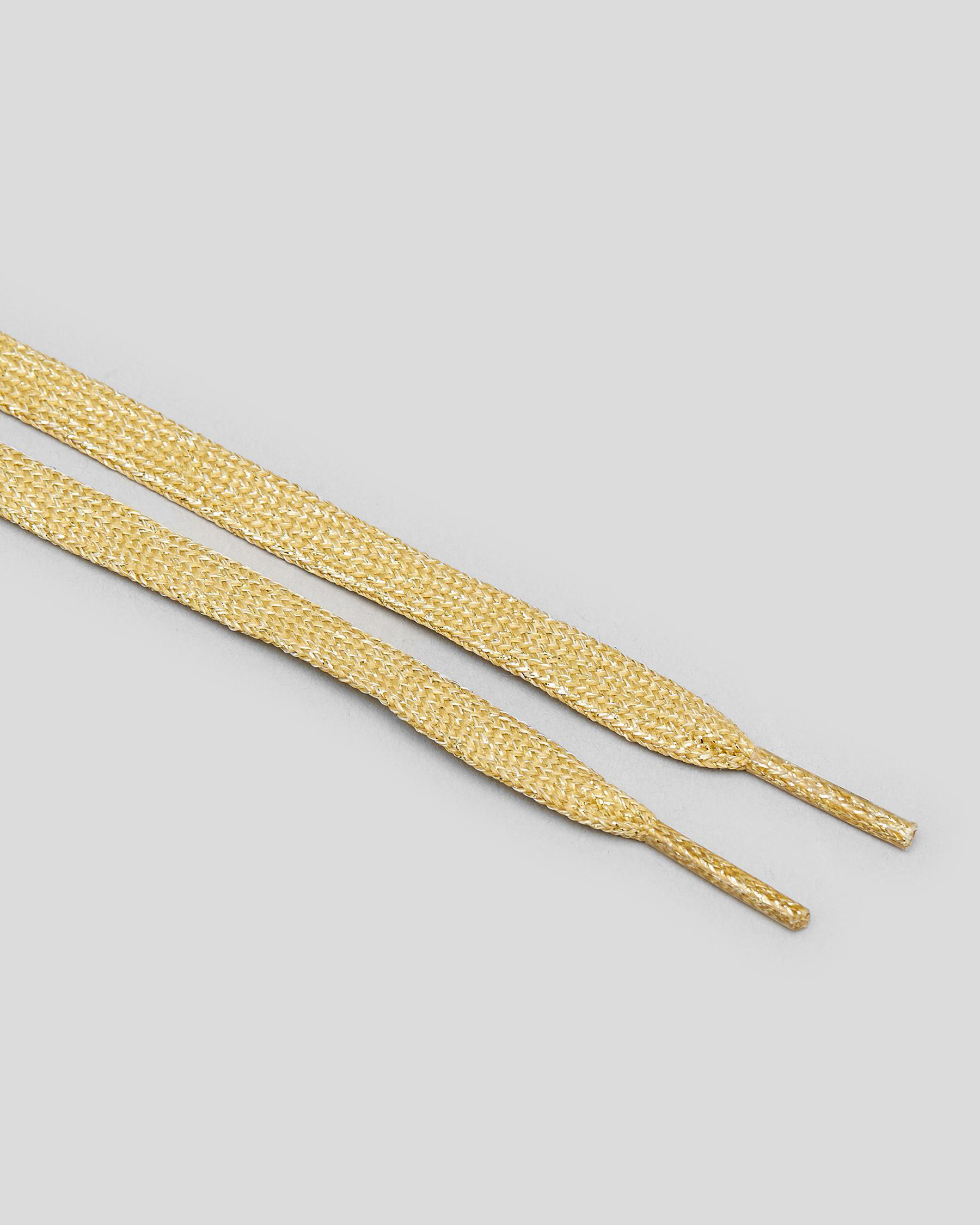 Shop Whip Roller Skates Roller Skate Laces In Gold Glitter Fast