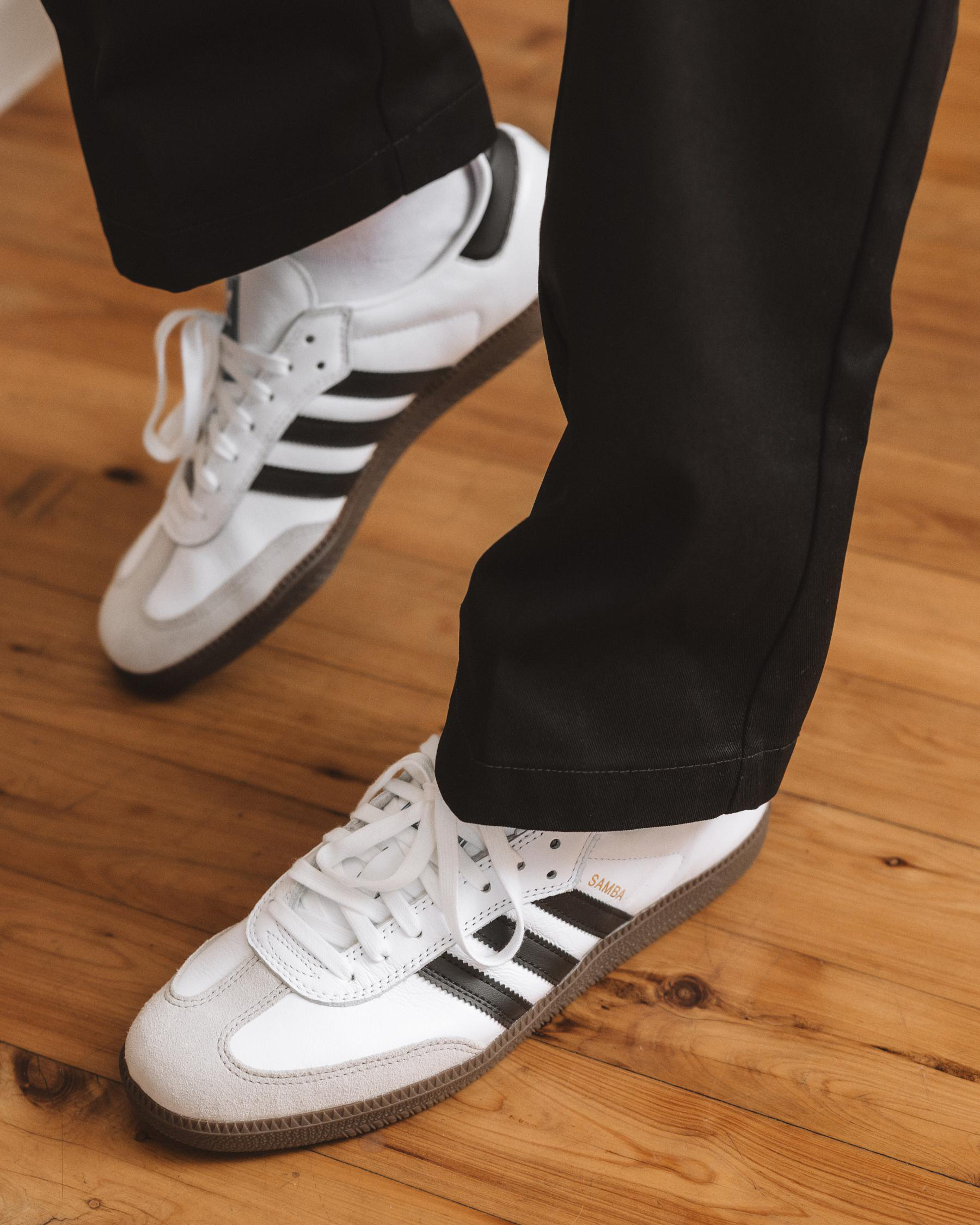 adidas Samba ADV Shoes In White/core-black/gum - FREE* Shipping