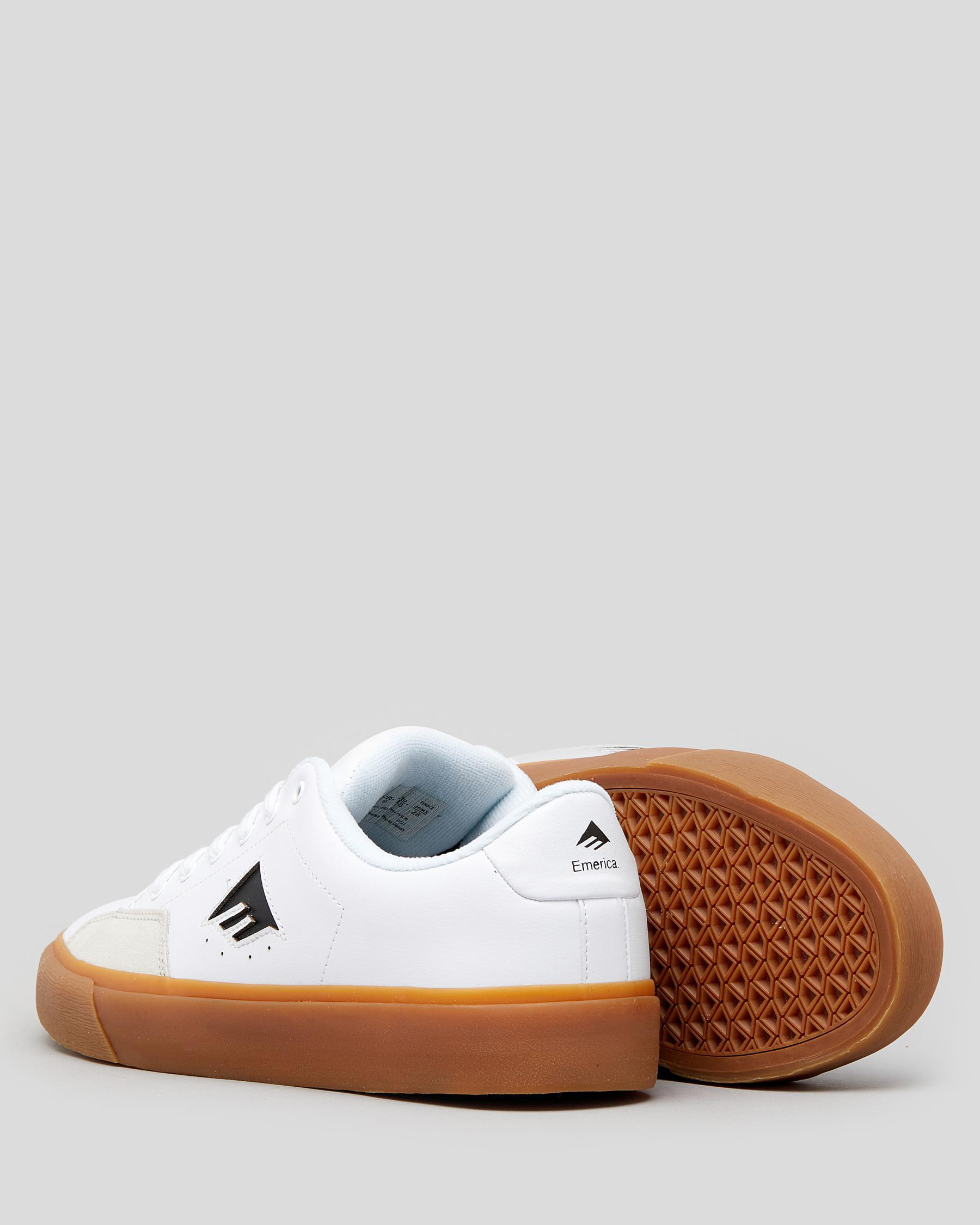 Shop Emerica Temple Shoes In White/gum Fast Shipping & Easy Returns