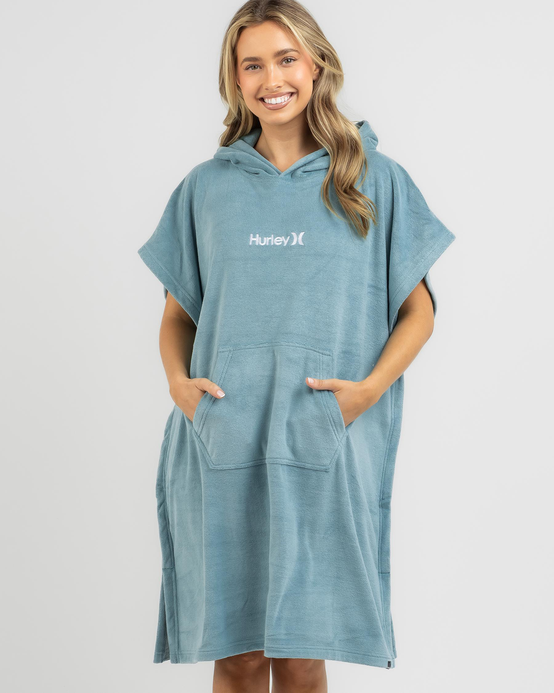 Shop Hurley OAO Hooded Towel In Seafoam Fast Shipping & Easy Returns City Beach Australia