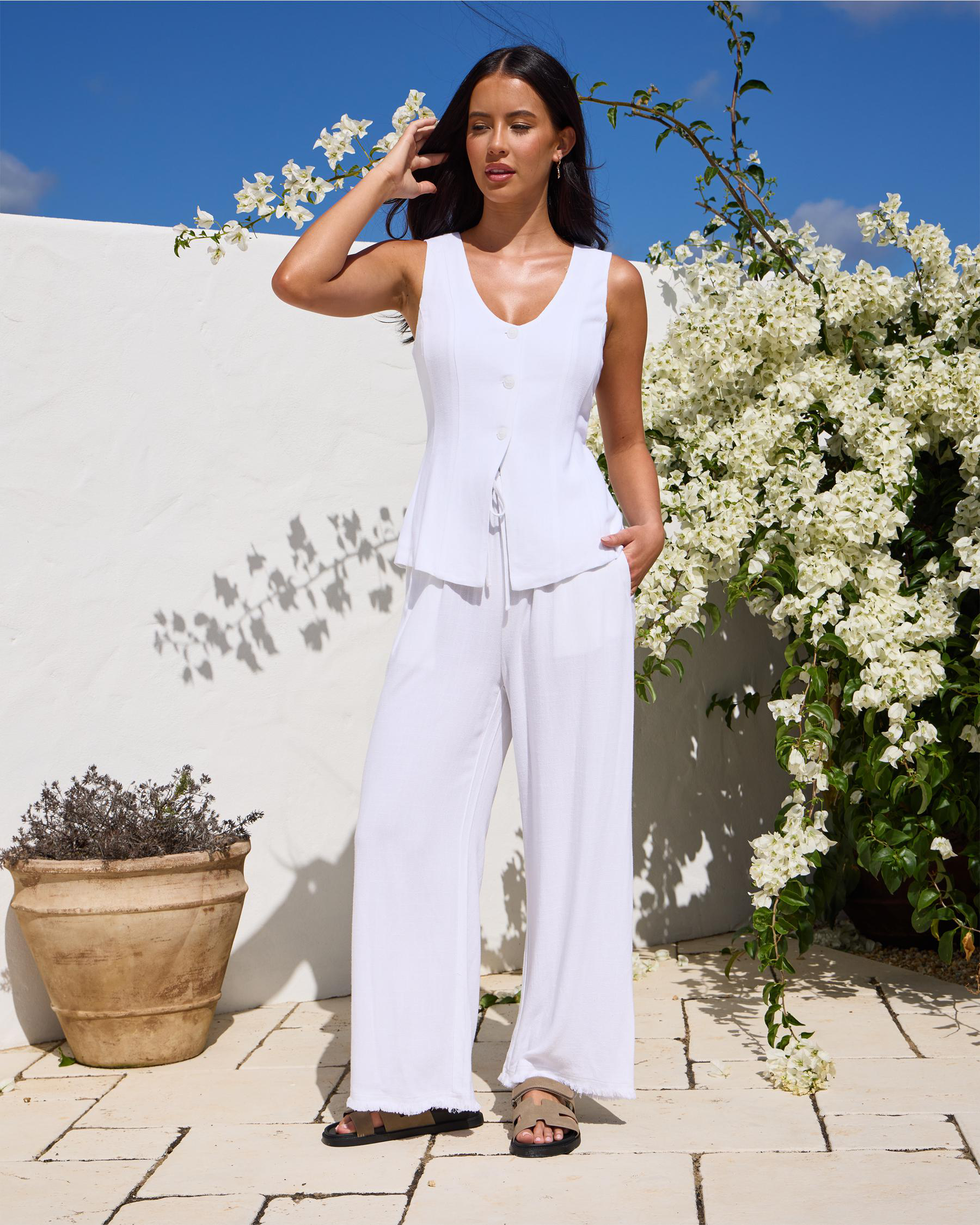 City beach white pants Clearance