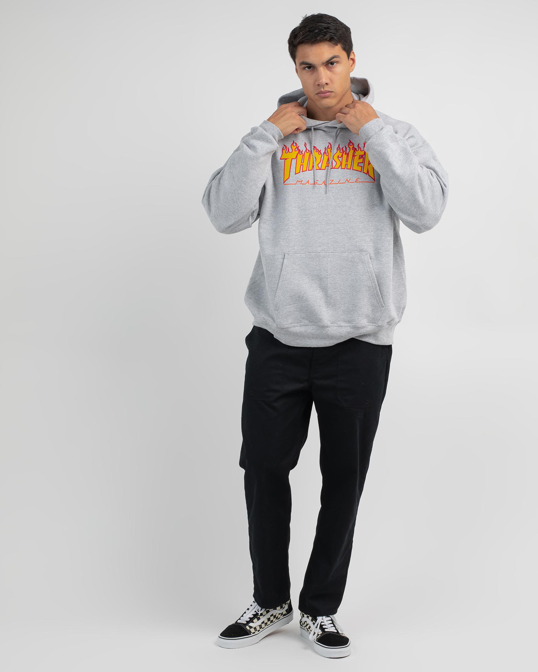 Thrasher Magazine Logo Skate Hoodie - Men's Pullover Sweatshirt With Hood For Skate Style