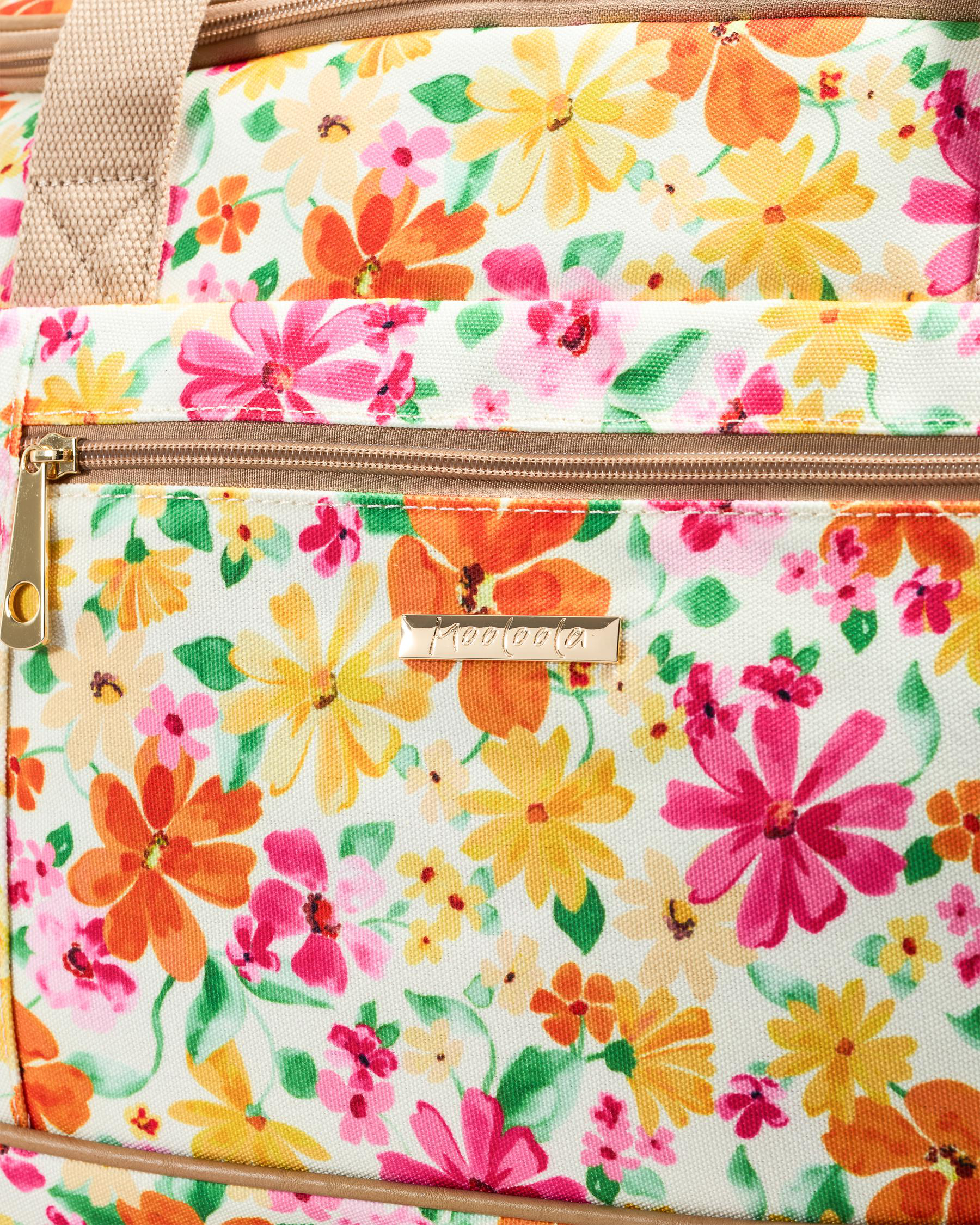 Shop Mooloola Margaux Overnight Bag In Pink/yellow/orange Fast