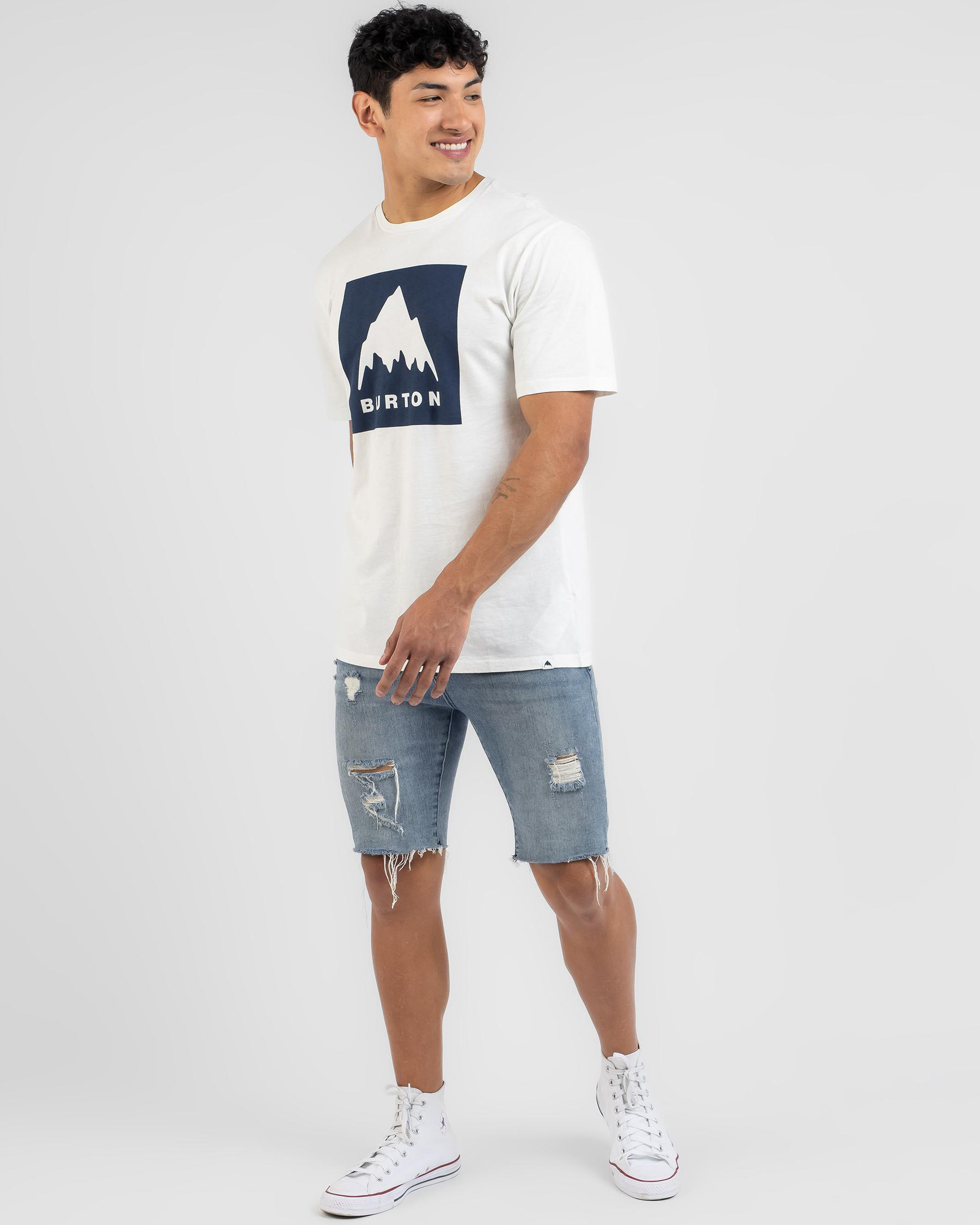 Men’s Short Sleeve T-Shirt Burton Classic Mountain High Light grey main image 1