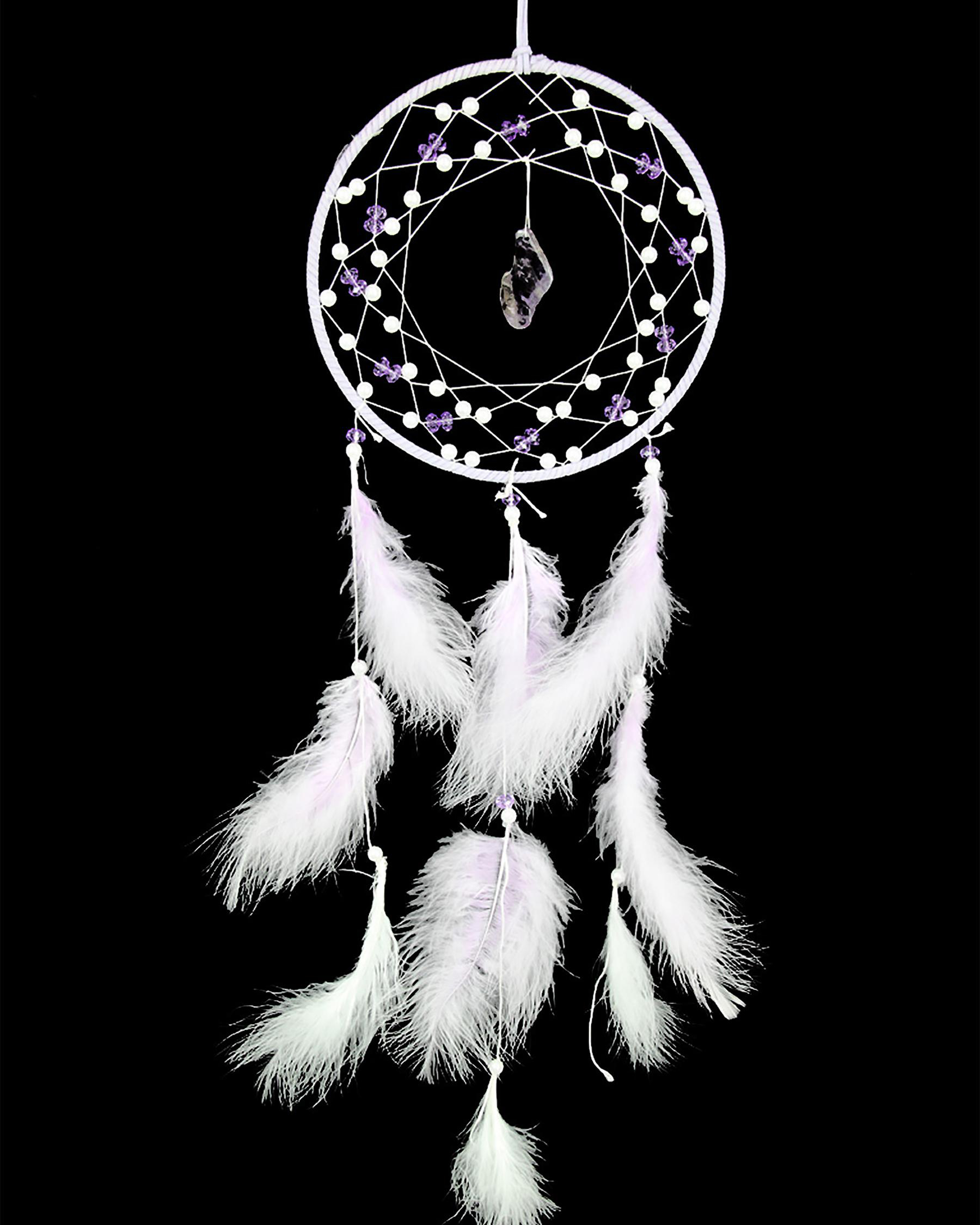 Shop Mooloola Gemstone Dream Catcher In Purple Fast Shipping & Easy