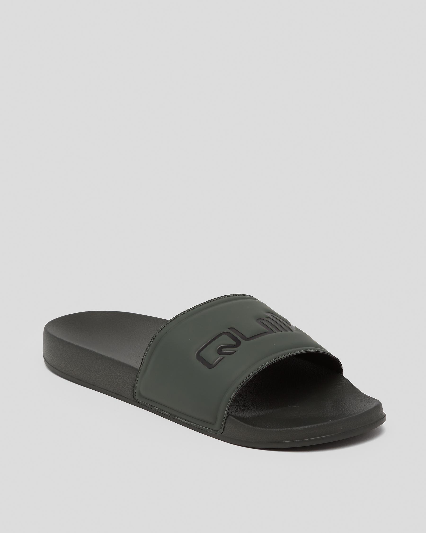 Quiksilver Sessions Slides In Green 2 - Fast Shipping & Easy Returns ...