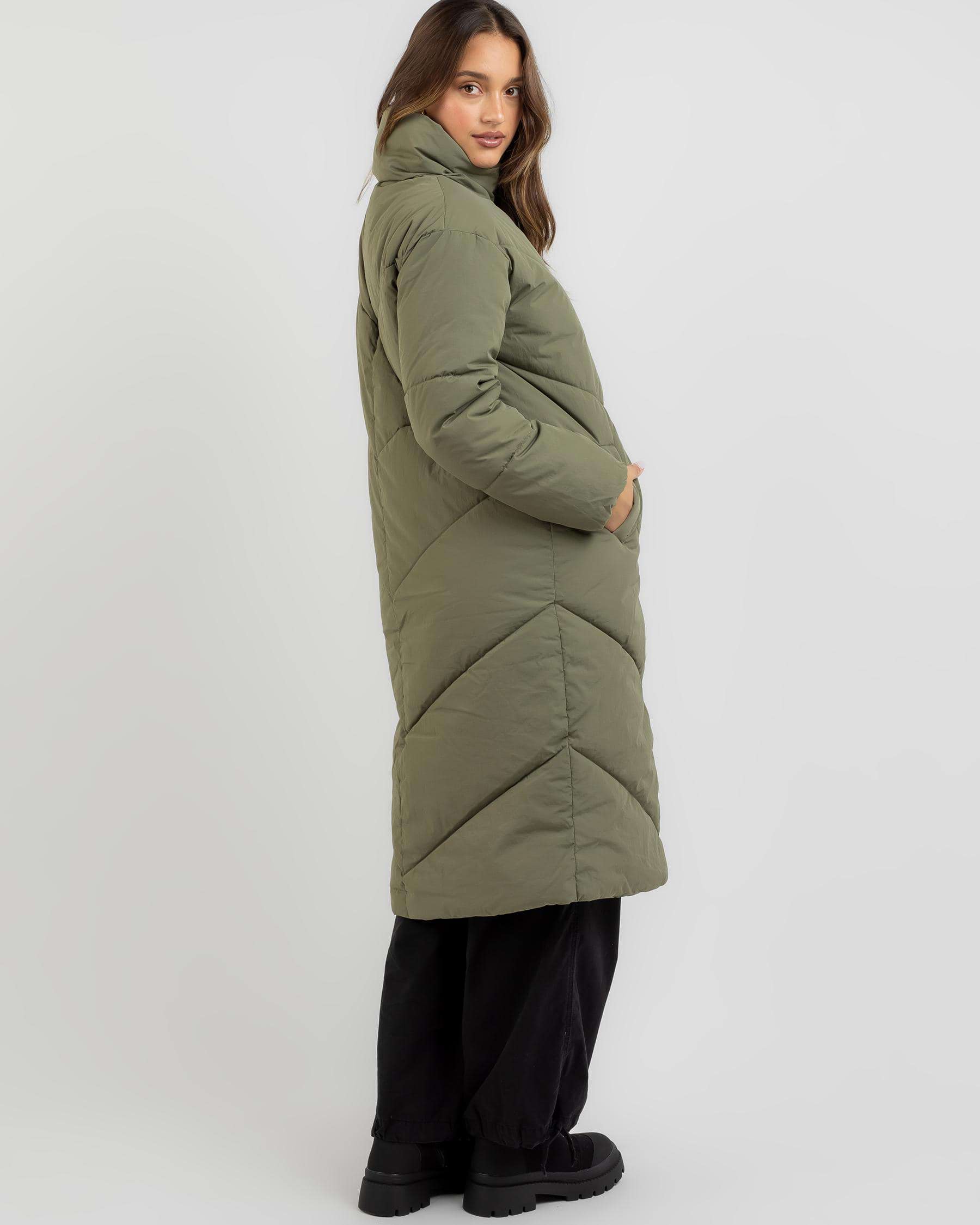 Ava And Ever Toronto Puffer Jacket In Olive - Fast Shipping & Easy ...