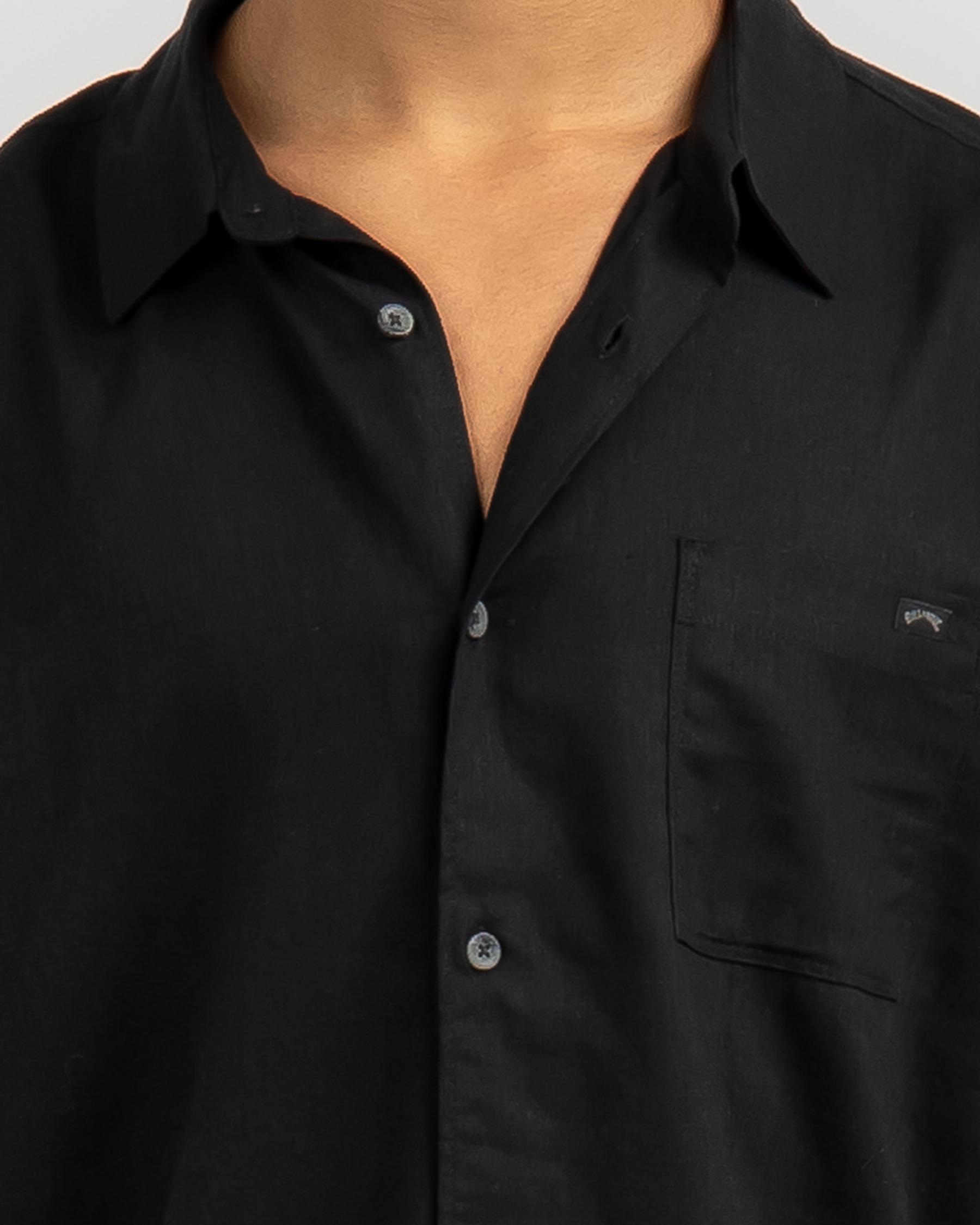 Billabong Mens Ricardo Short Sleeve Shirt (Black)