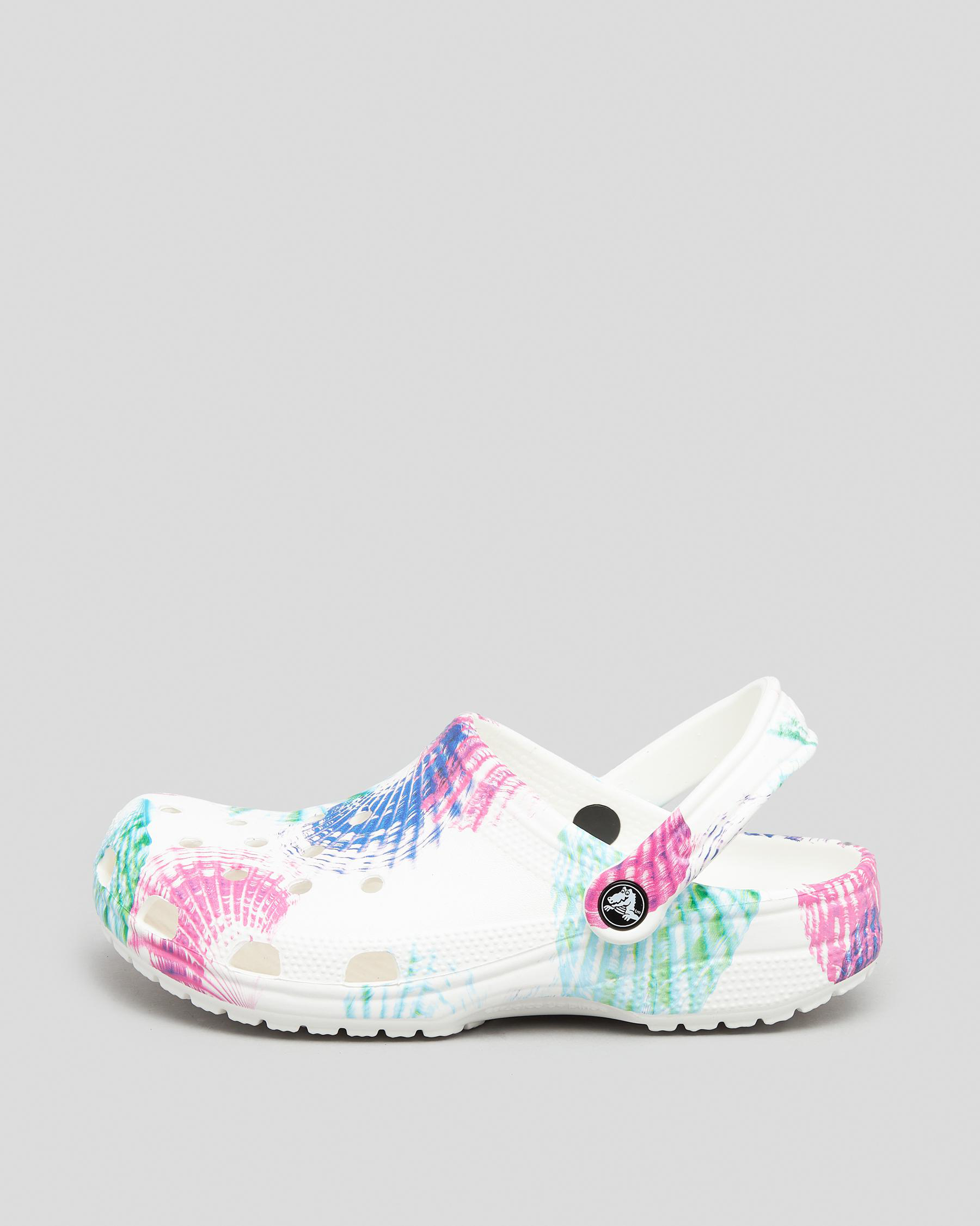 Crocs Cyber Beach Classic Clog In Multi/white | City Beach New Zealand