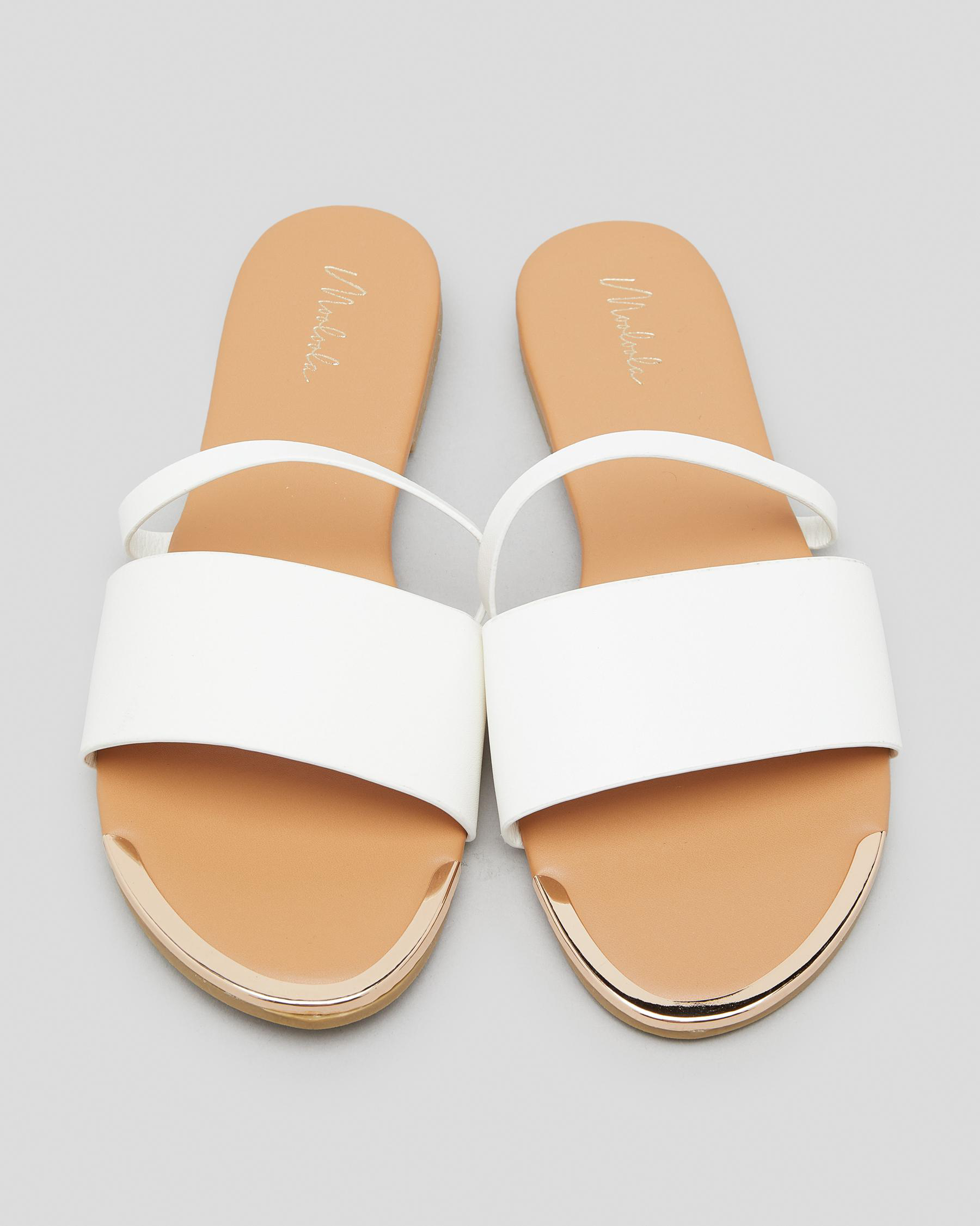 Mooloola Burnley Sandals In White - Fast Shipping & Easy Returns - City ...