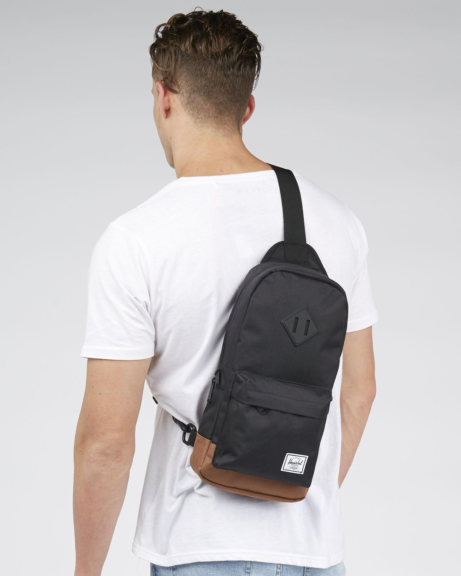 Herschel Heritage Cross Body Bag In Black City Beach Australia