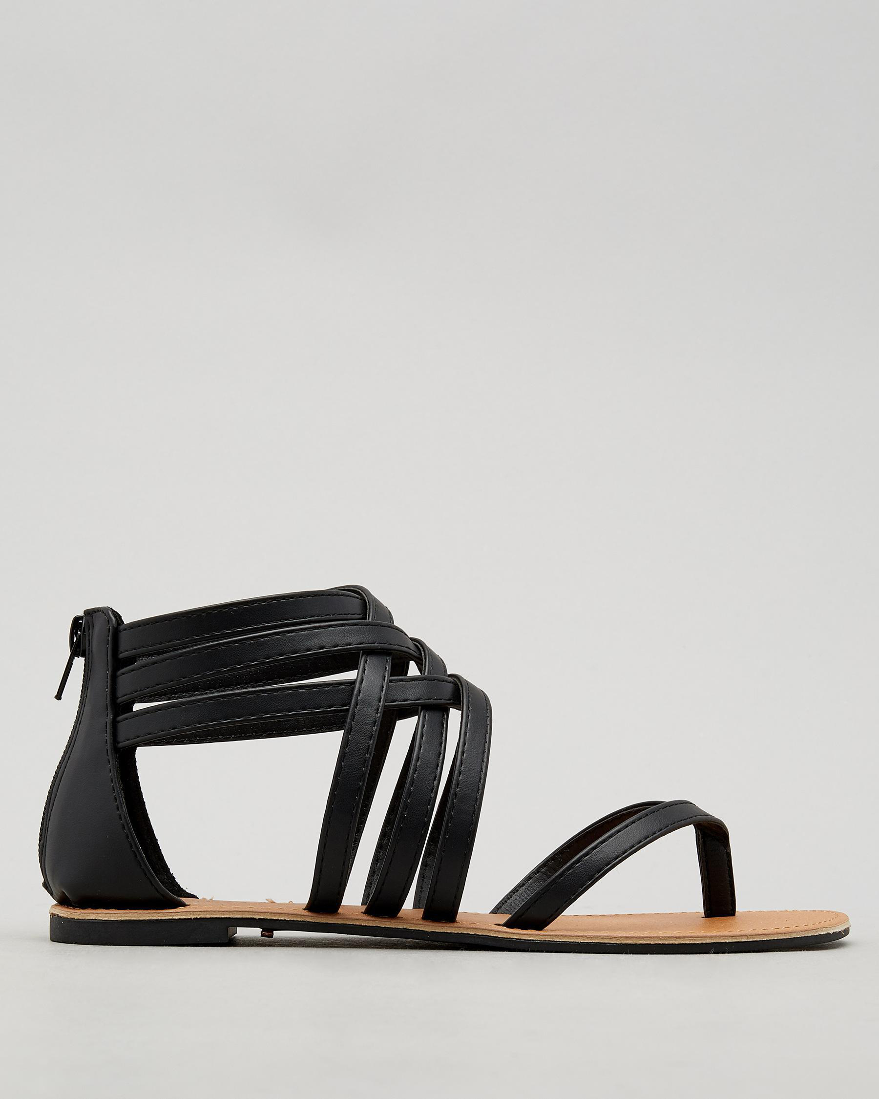 Shop Mooloola Carter Sandals In Black - Fast Shipping & Easy Returns ...