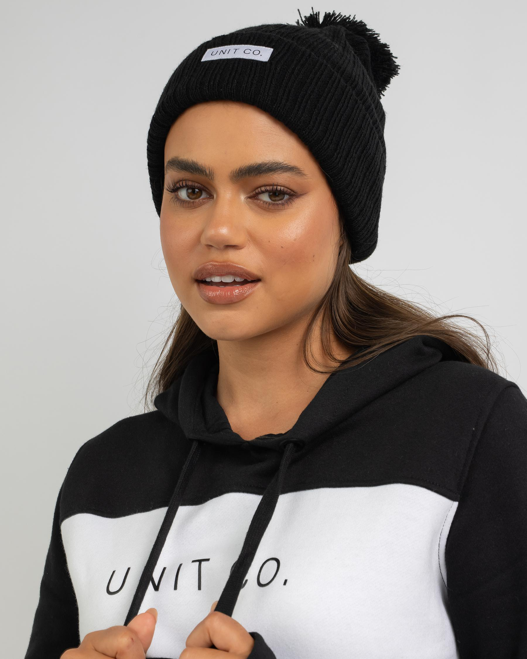 Shop Unit Chill Fold Up Beanie In Black Fast Shipping & Easy Returns City Beach Australia