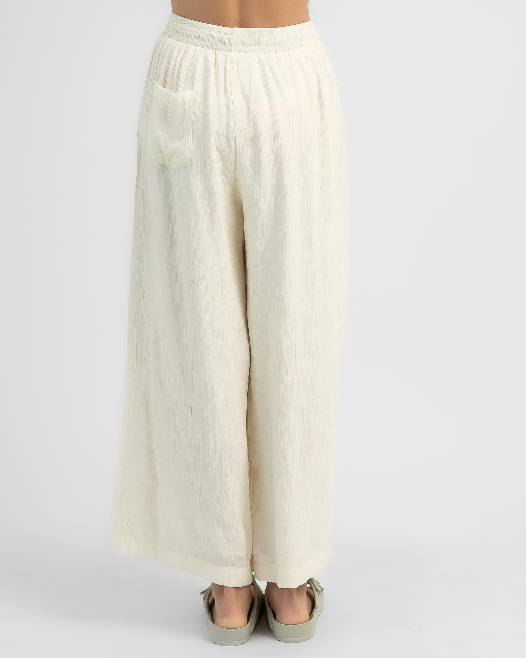 Mooloola Girls' Napali Beach Pants In Alabaster - Fast Shipping & Easy ...