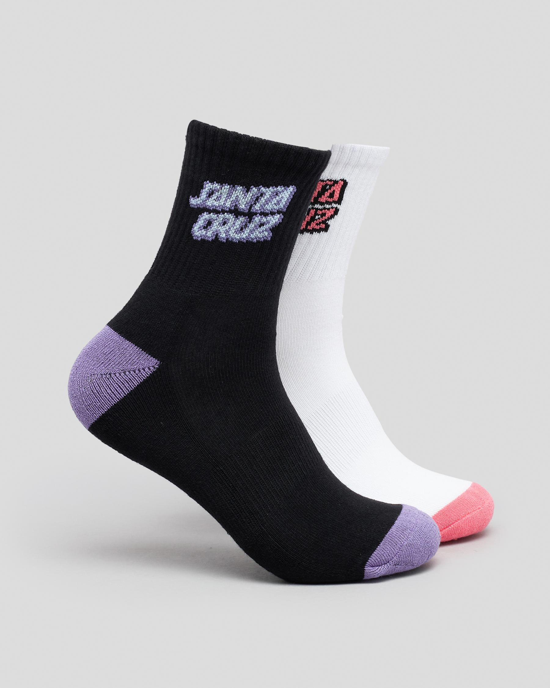 Buy Santa Cruz Multi Hand Socks (2 Pack) Assorted at Sick Skateboard Shop