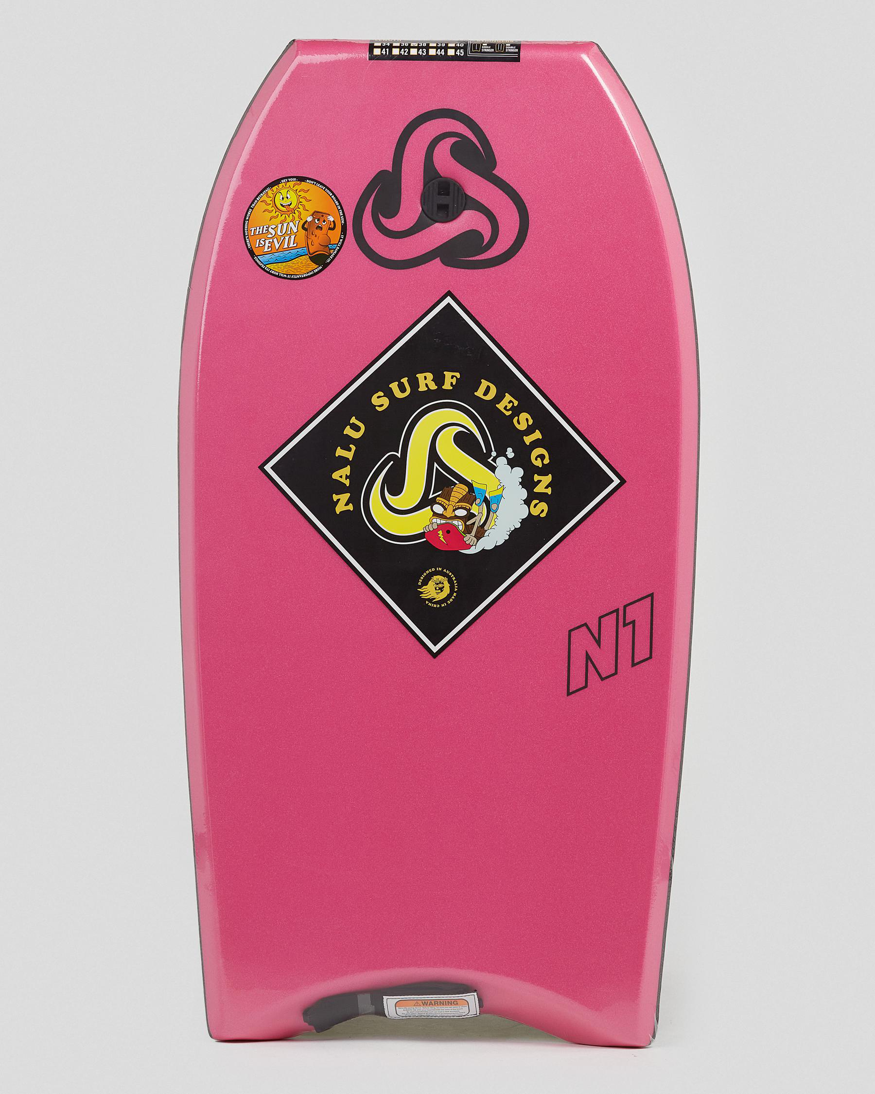 Shop Nalu Bodyboards N1 38" Bodyboard In Pink Fast Shipping & Easy