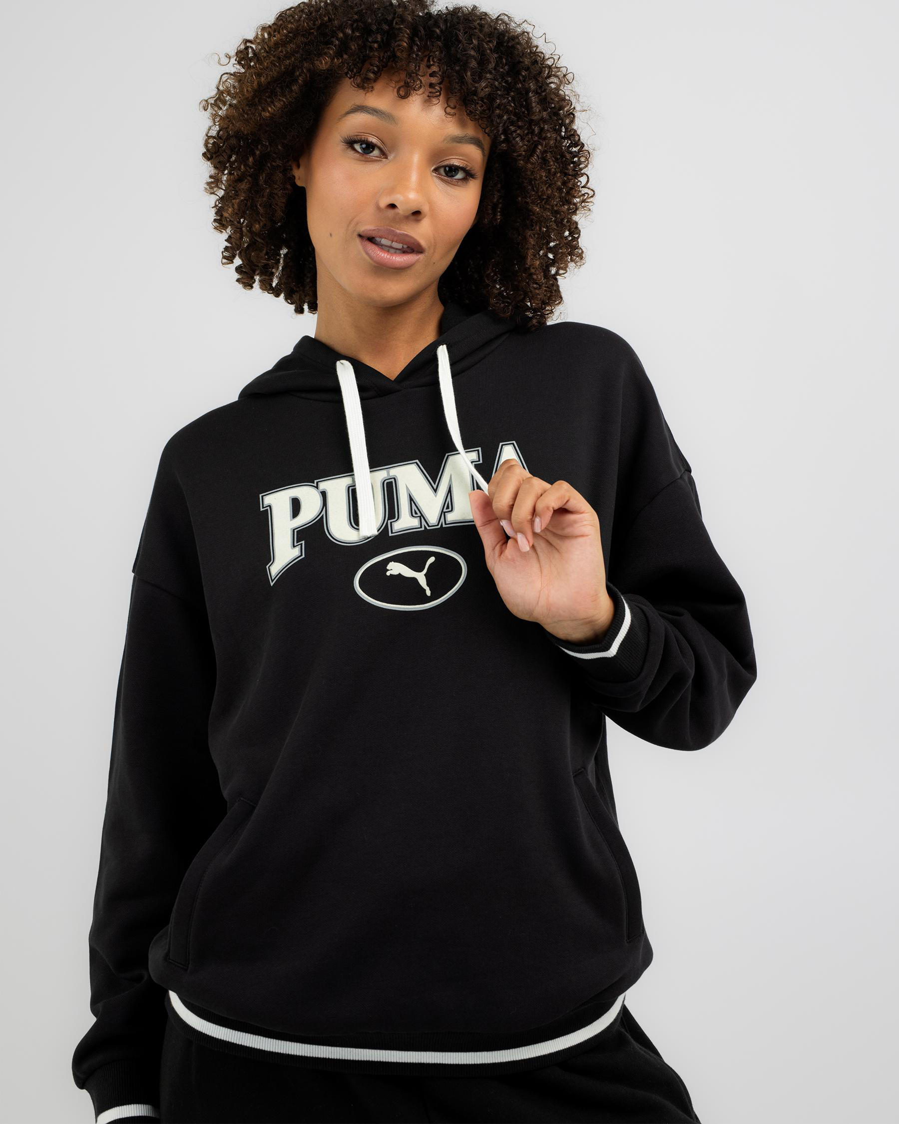 Shop Puma Squad Hoodie In Puma Black - Fast Shipping & Easy Returns ...