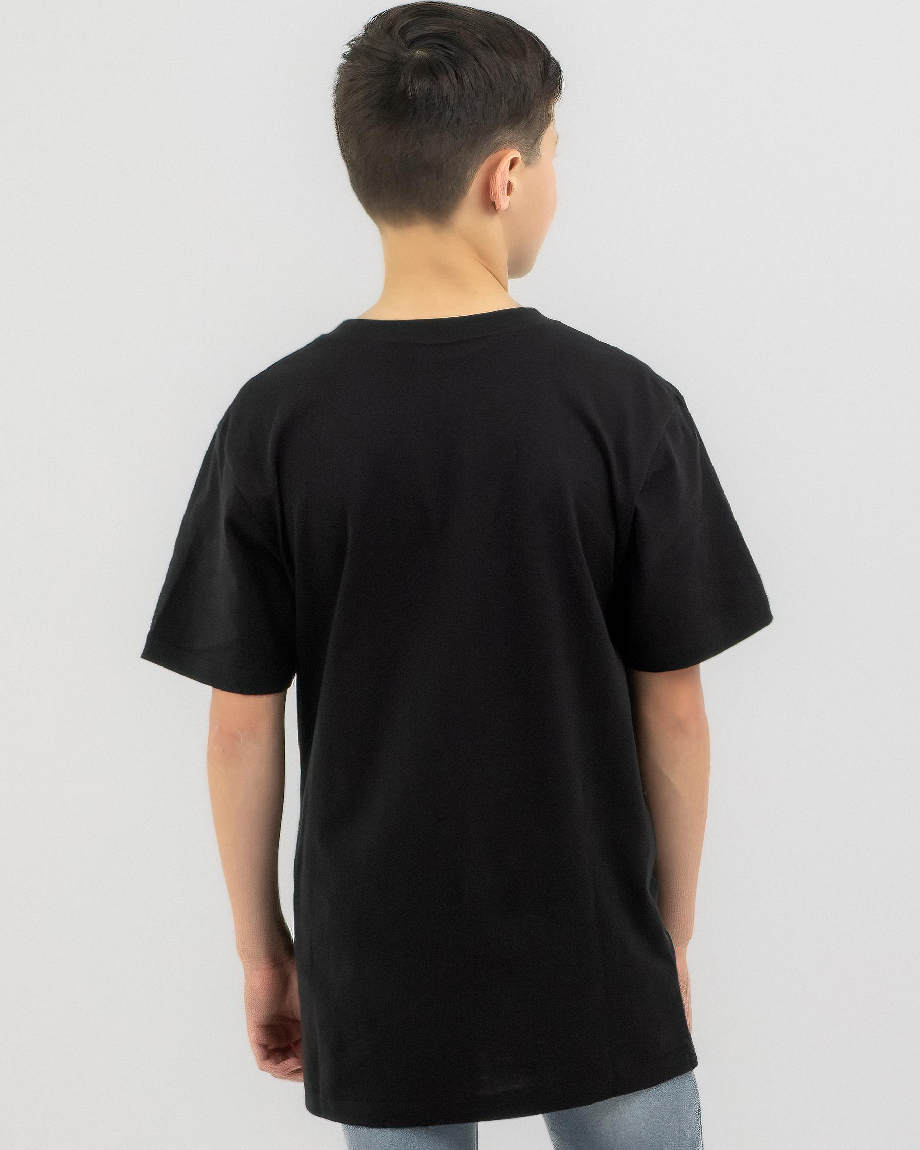 Shop Santa Cruz Boys' Check Delta Dot Front T-Shirt In Black - Fast ...