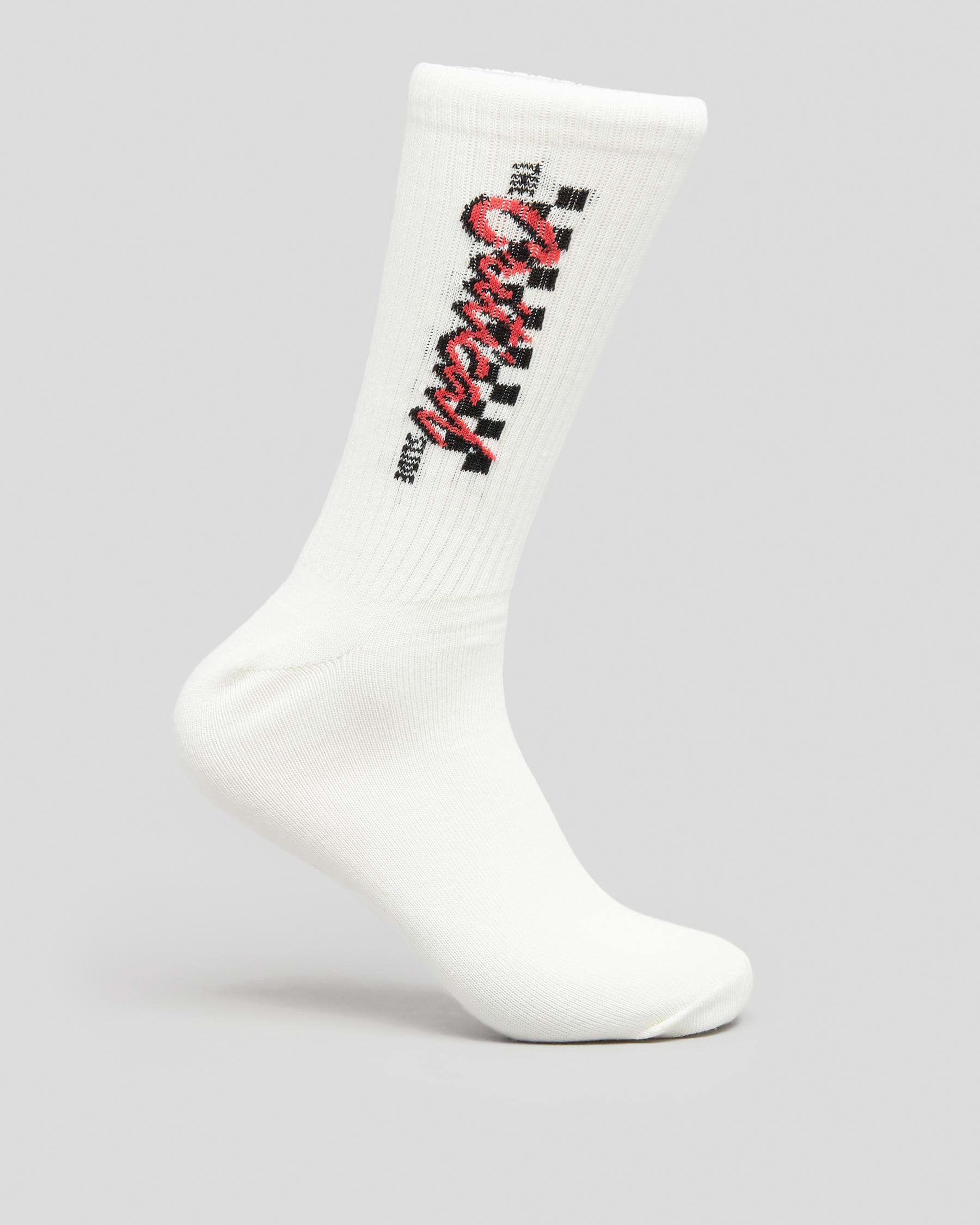 The Critical Slide Society Daytona Socks In Vintage White - Fast ...