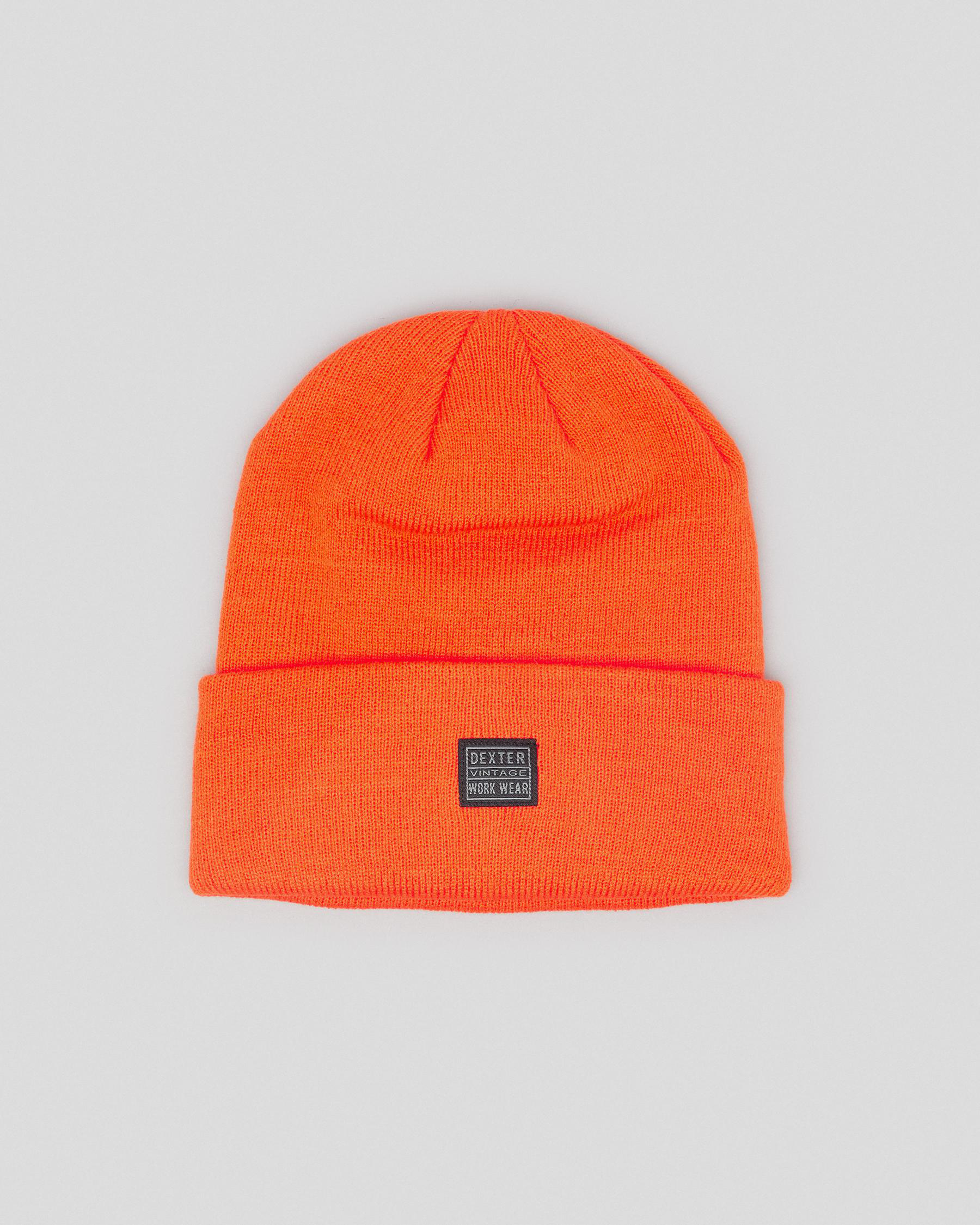 Dexter Masters Beanie In Fluro Orange 