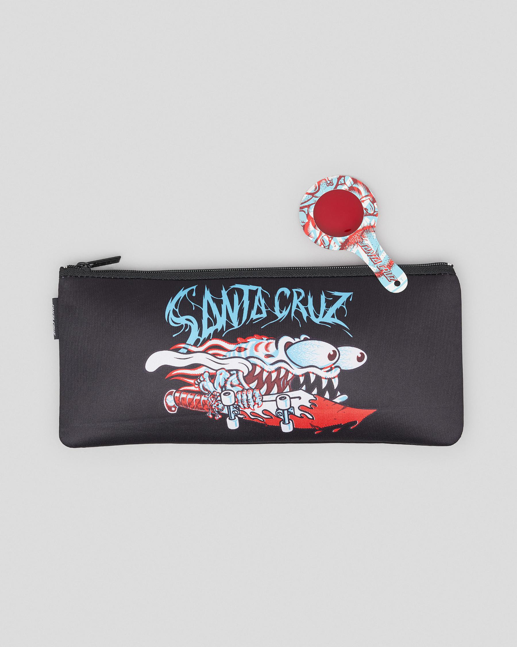 Shop Santa Cruz Decoder Slasher Pencil Case In Black Fast Shipping