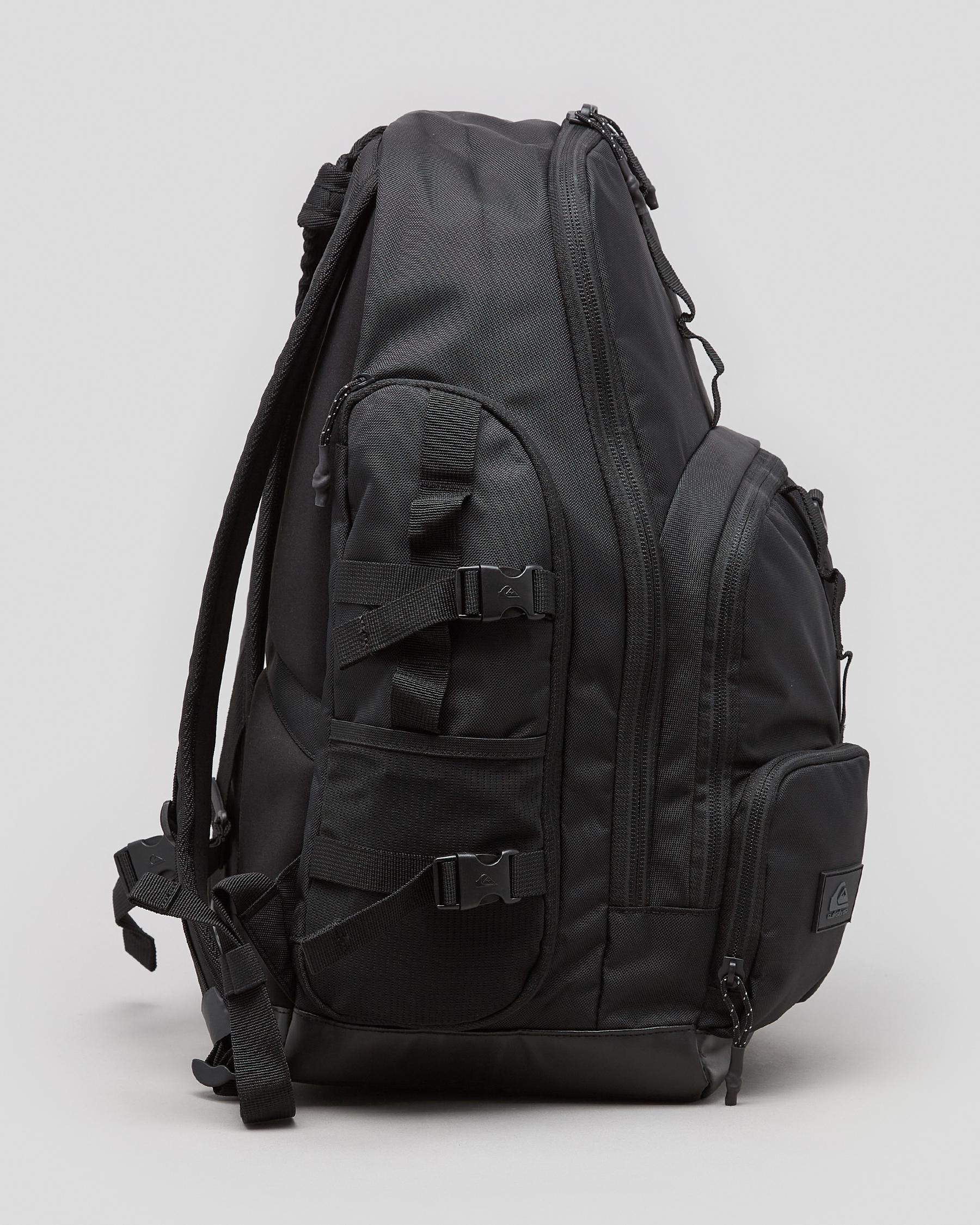 Shop Quiksilver Captains Quarters Backpack In Black Fast Shipping