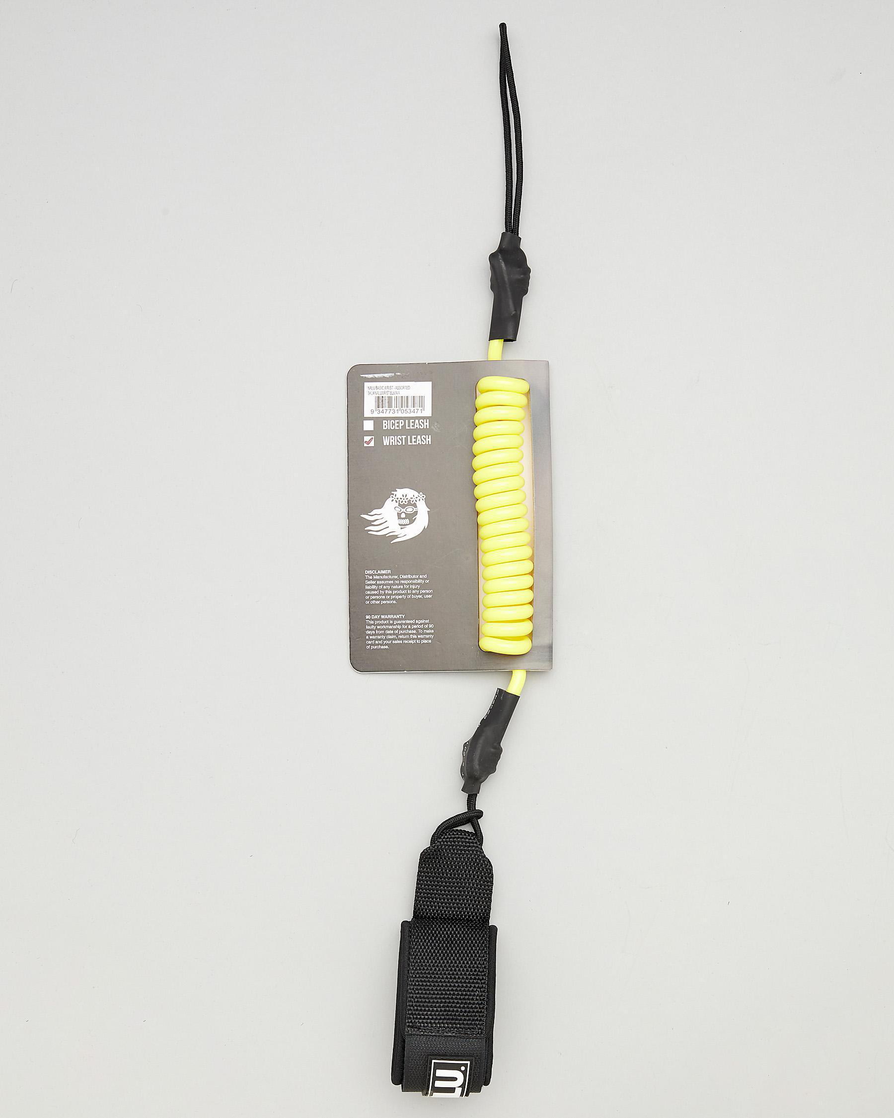Nalu Bodyboards Wrist Bodyboard Leash In Yellow Fast Shipping & Easy