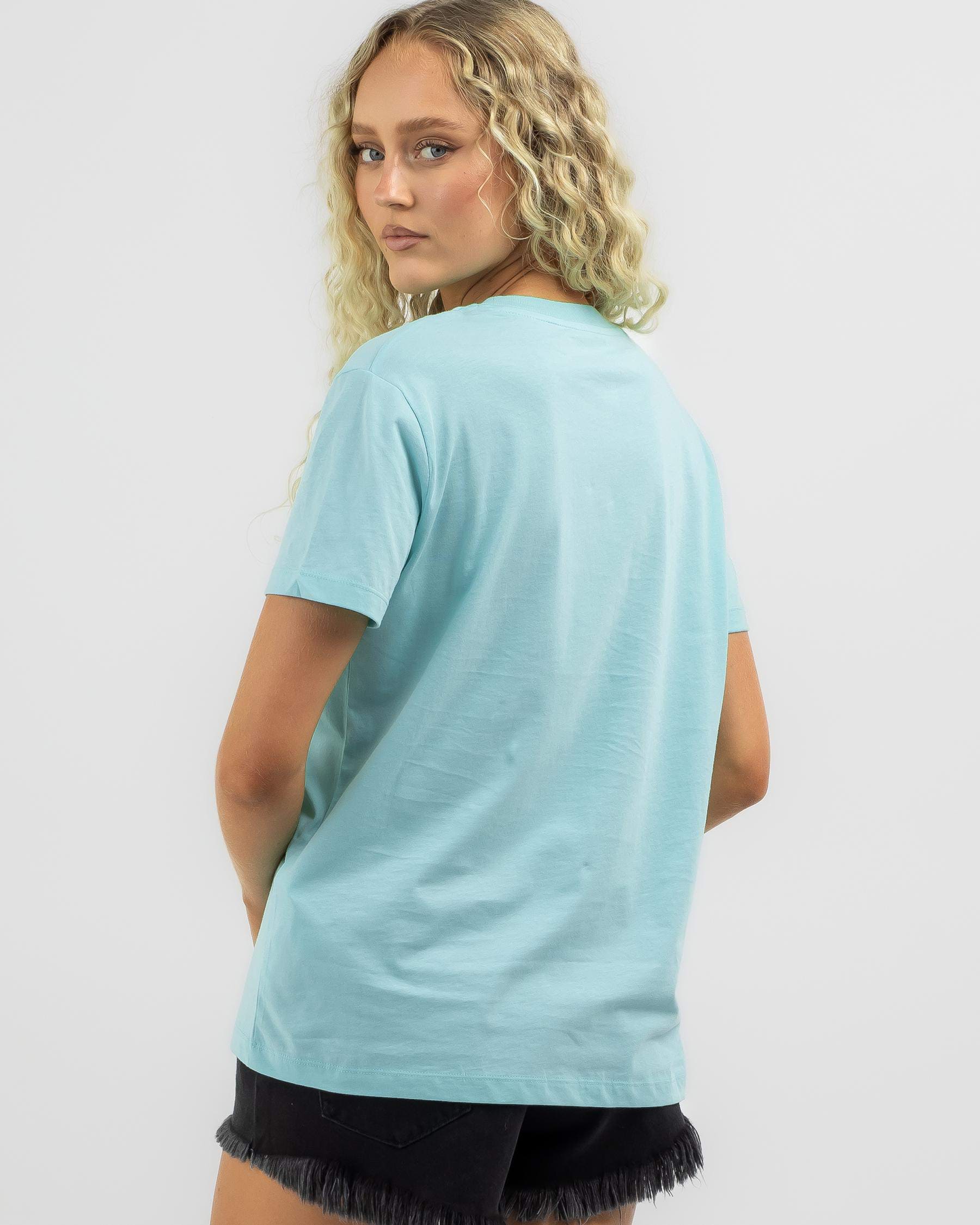 Shop Roxy Ocean Road T-Shirt In Aruba Blue - Fast Shipping & Easy ...