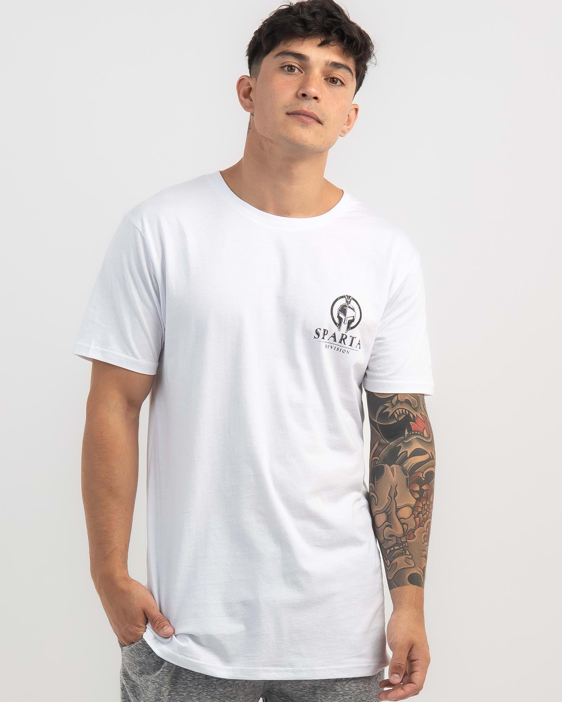 Sparta Linked T-Shirt In White - Fast Shipping & Easy Returns - City ...