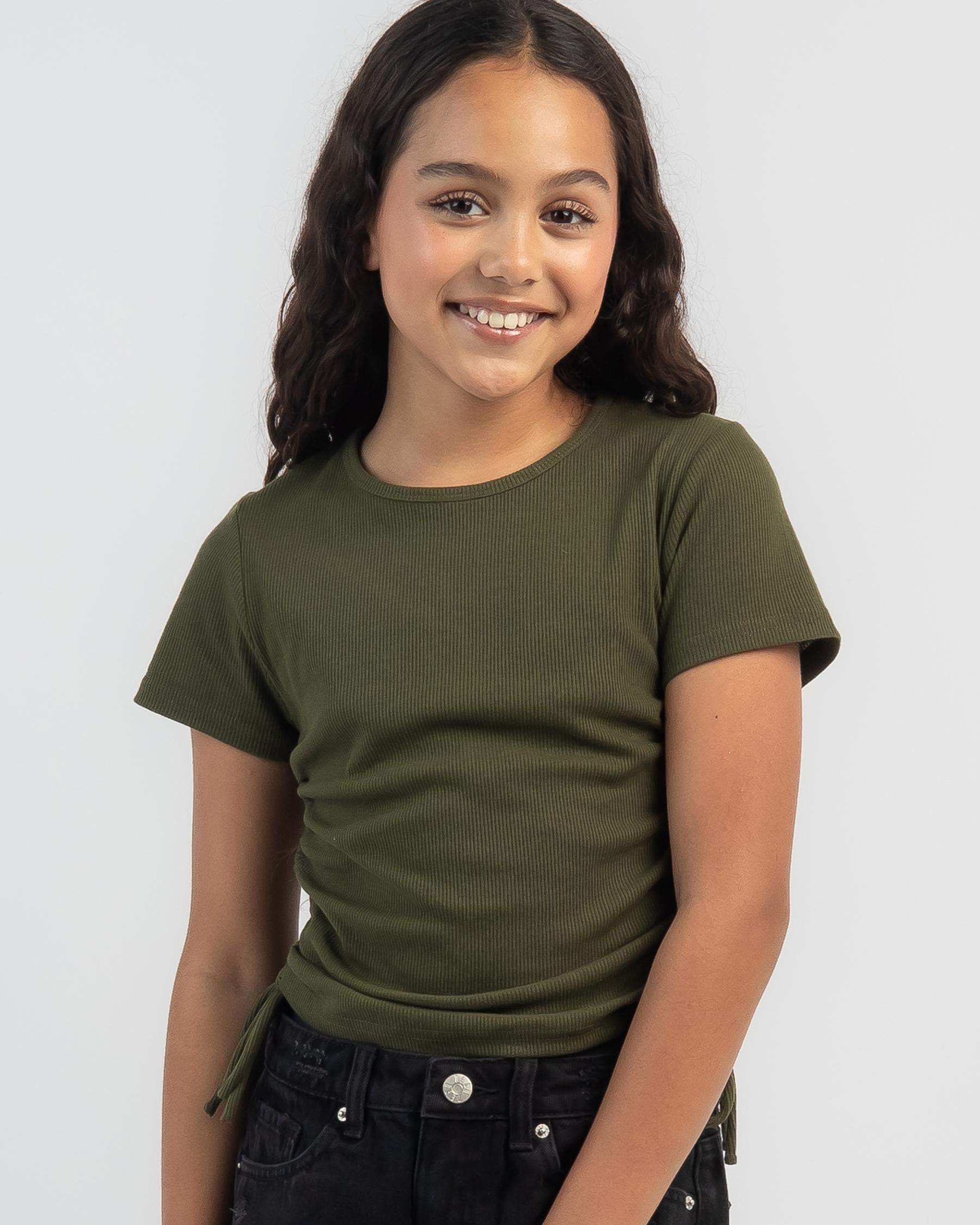 Ava And Ever Girls' Kenny Top In Khaki - Fast Shipping & Easy Returns ...