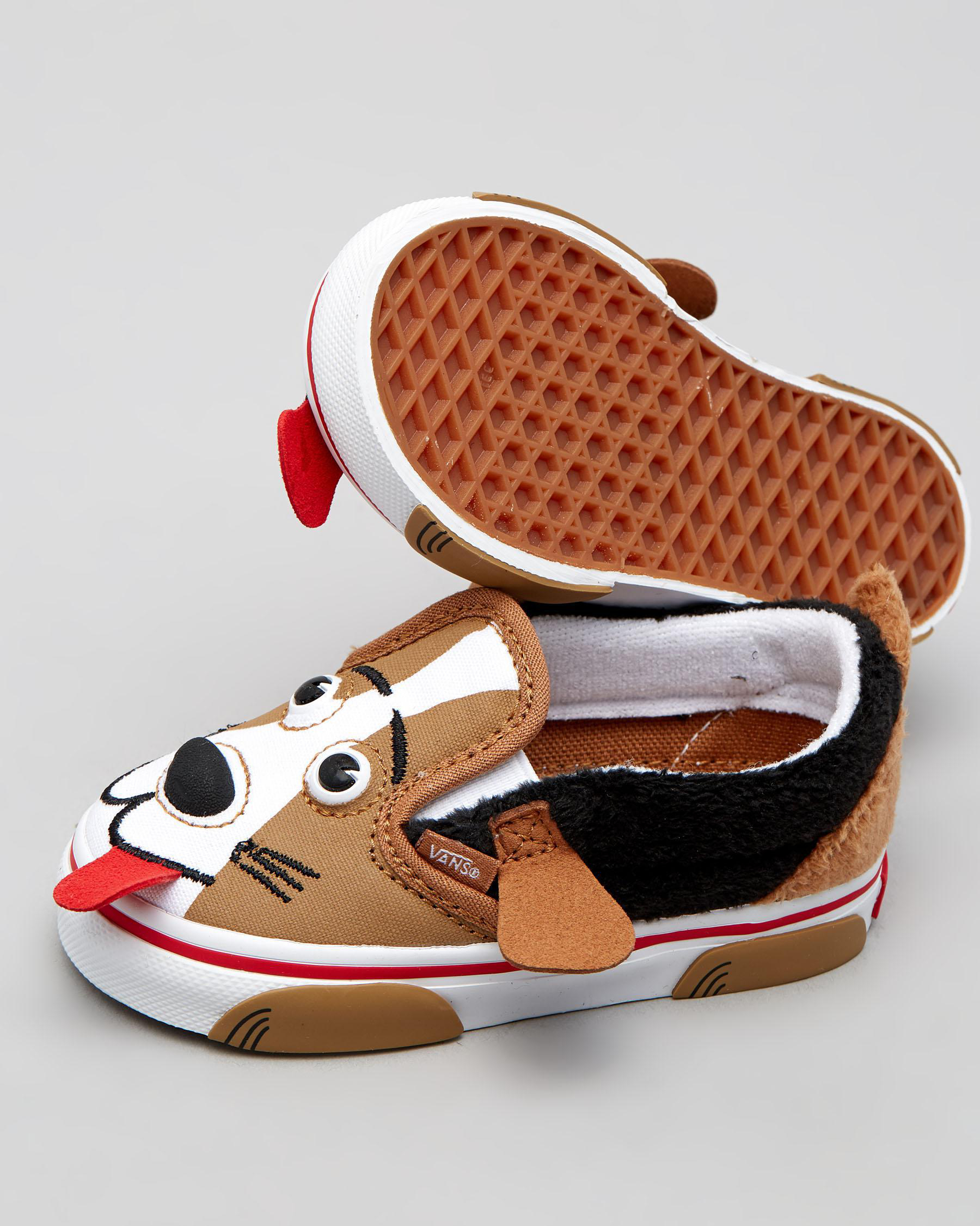 Vans Toddlers' Dog Slip On V Shoes In Tortoise Shell Fast Shipping