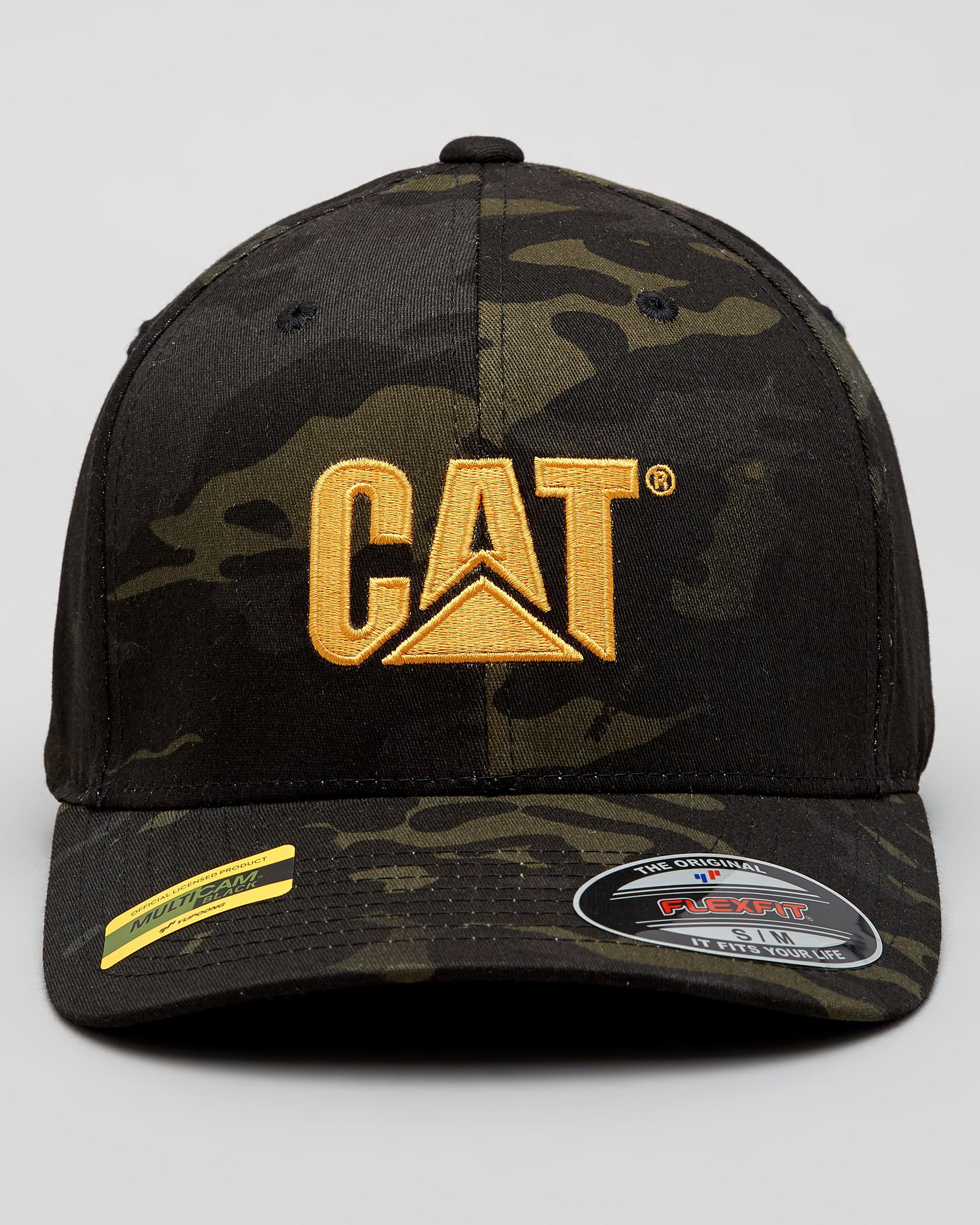 Shop Cat Trademark Flexfit Cap In Night Camo - Fast Shipping & Easy ...