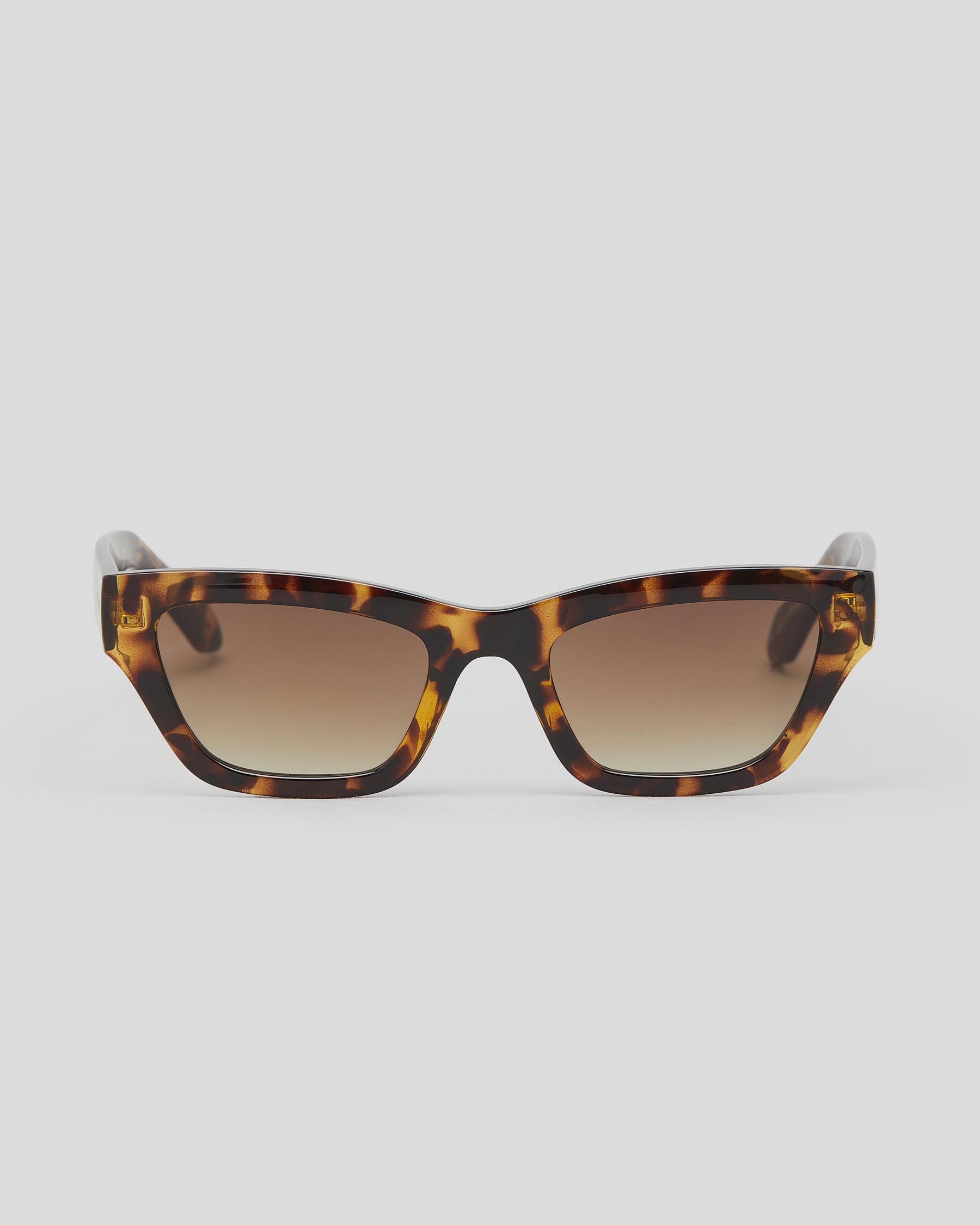 Carve Valencia Sunglasses In Gloss Yellow Tort/gradient Brown Fast