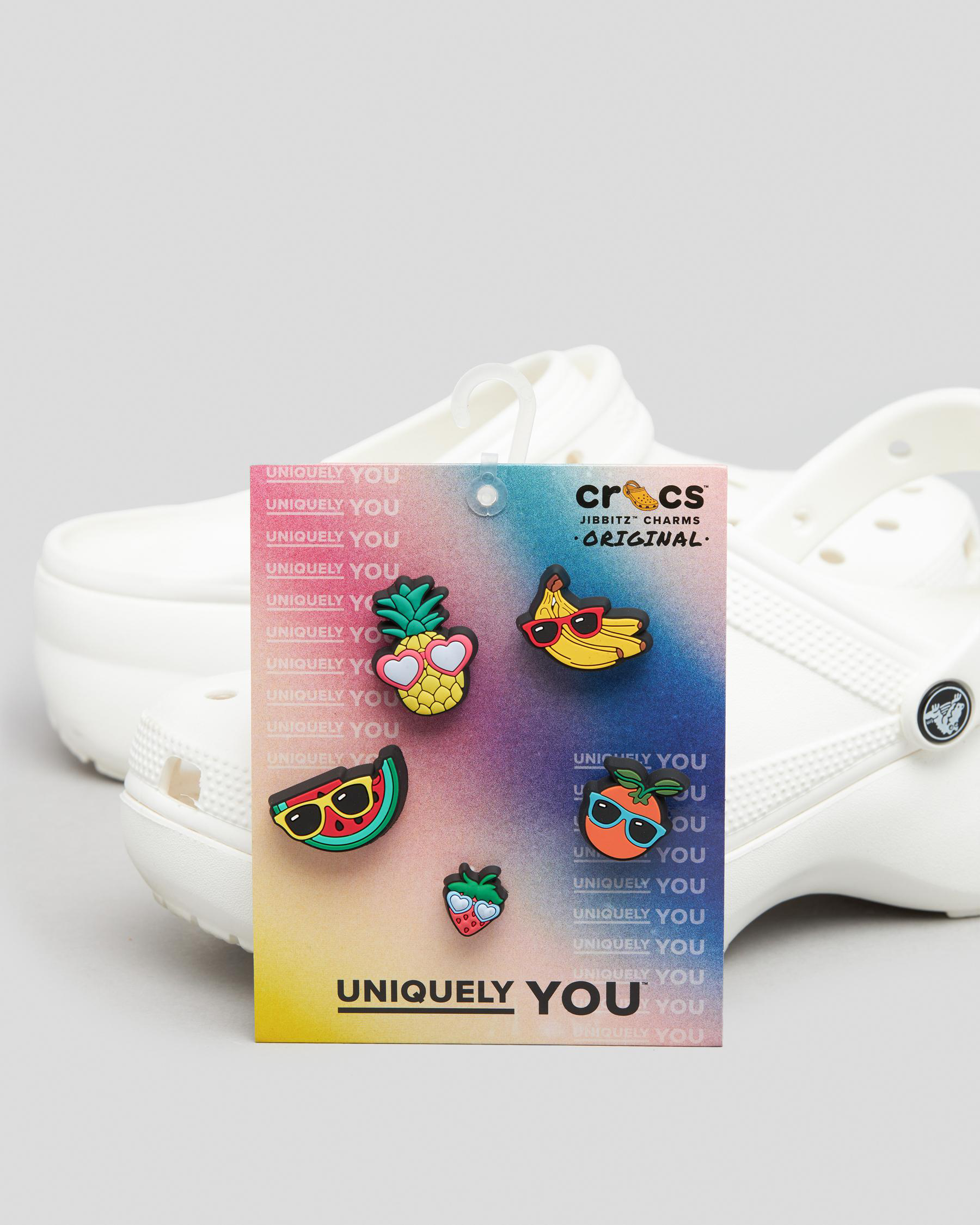 Shop Crocs Cute Fruit With Sunnies Jibbitz 5 Pack In Multi Fast