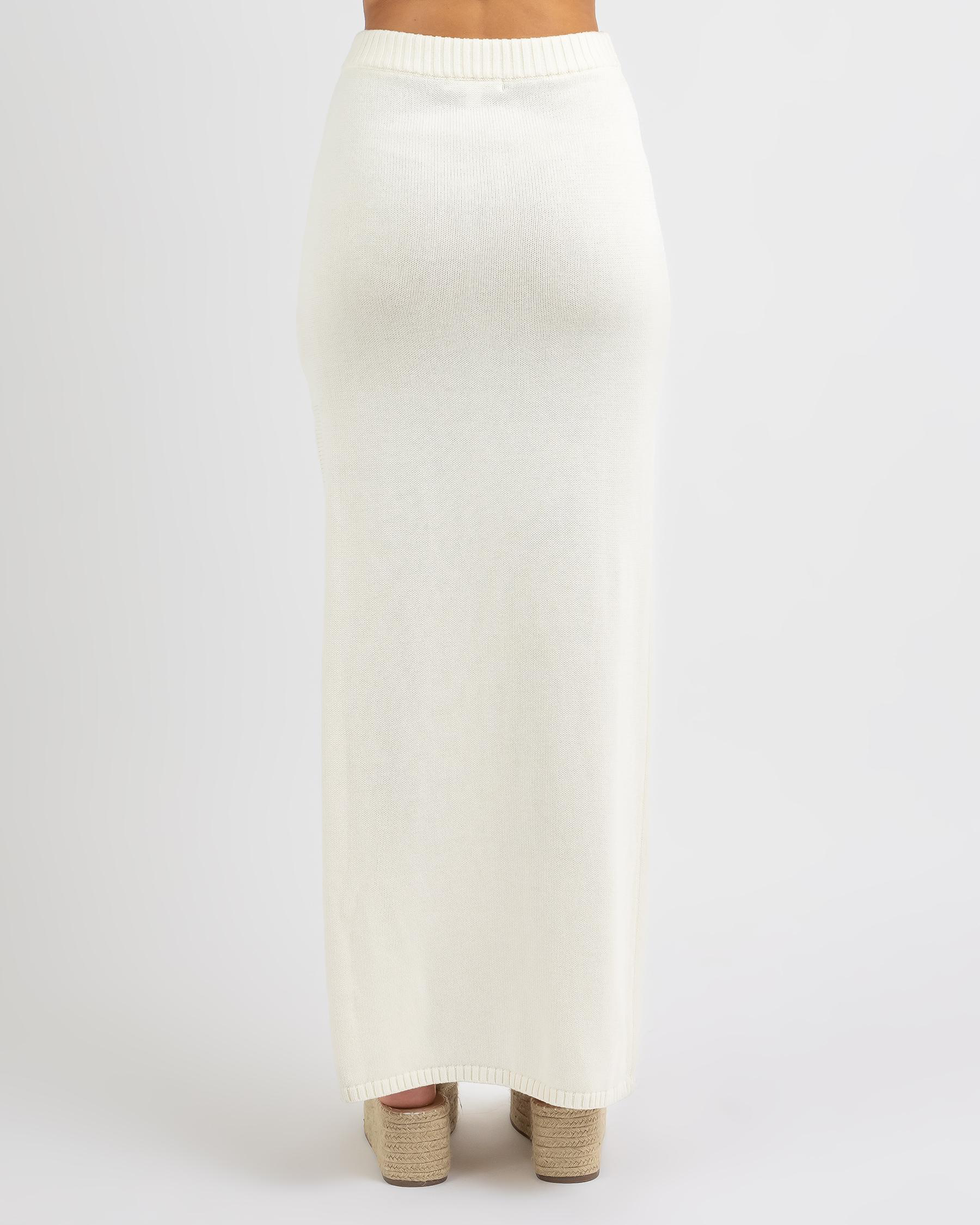 Rusty Margot Maxi Skirt In Snow - Fast Shipping & Easy Returns - City ...