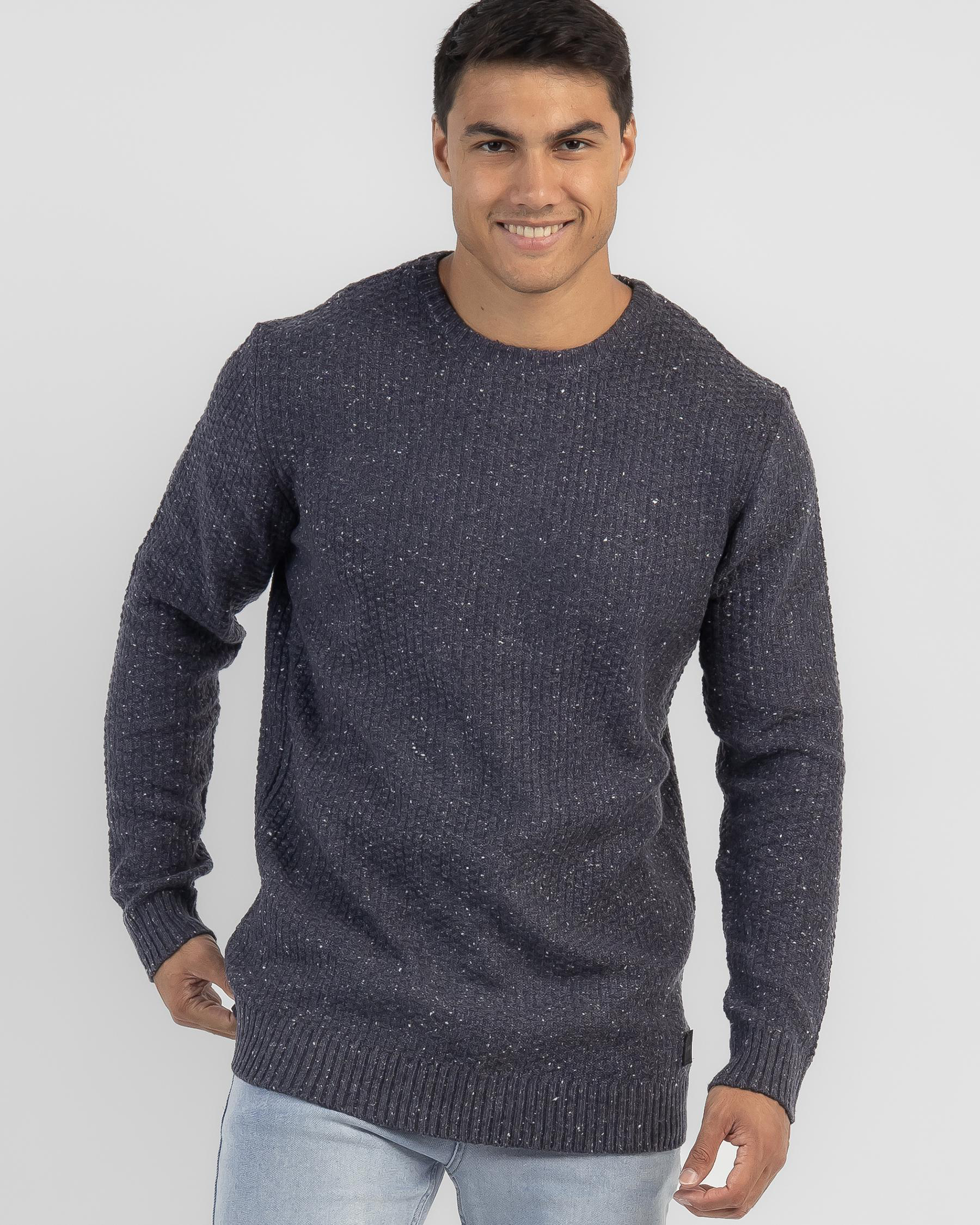 Shop Skylark Squad Crew Knit Jumper In Navy - Fast Shipping & Easy ...