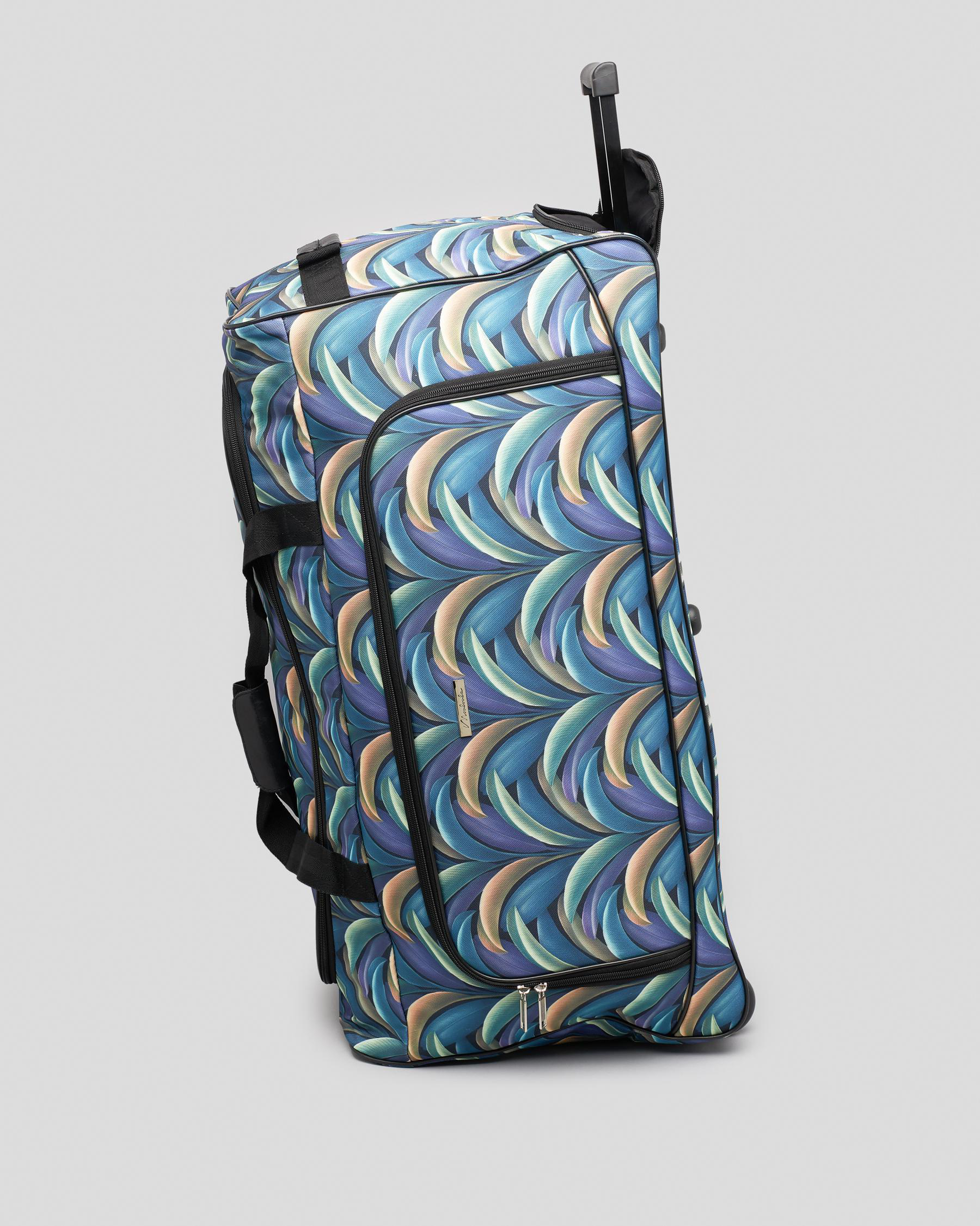 Shop Mooloola Rajah Large Wheeled Travel Bag In Green/black Fast