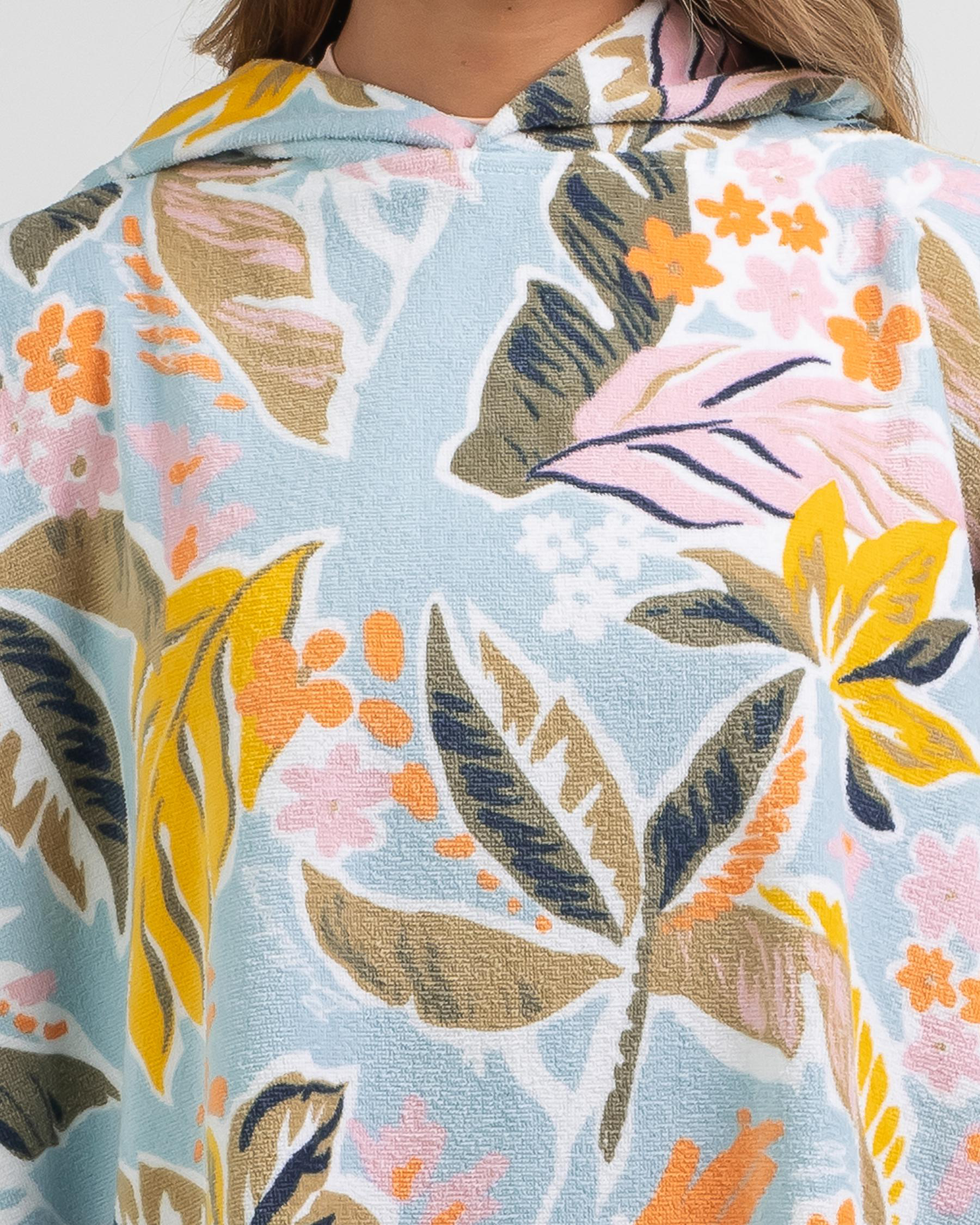 Shop Billabong Sunset Hooded Towel In Dream Blue Fast Shipping & Easy