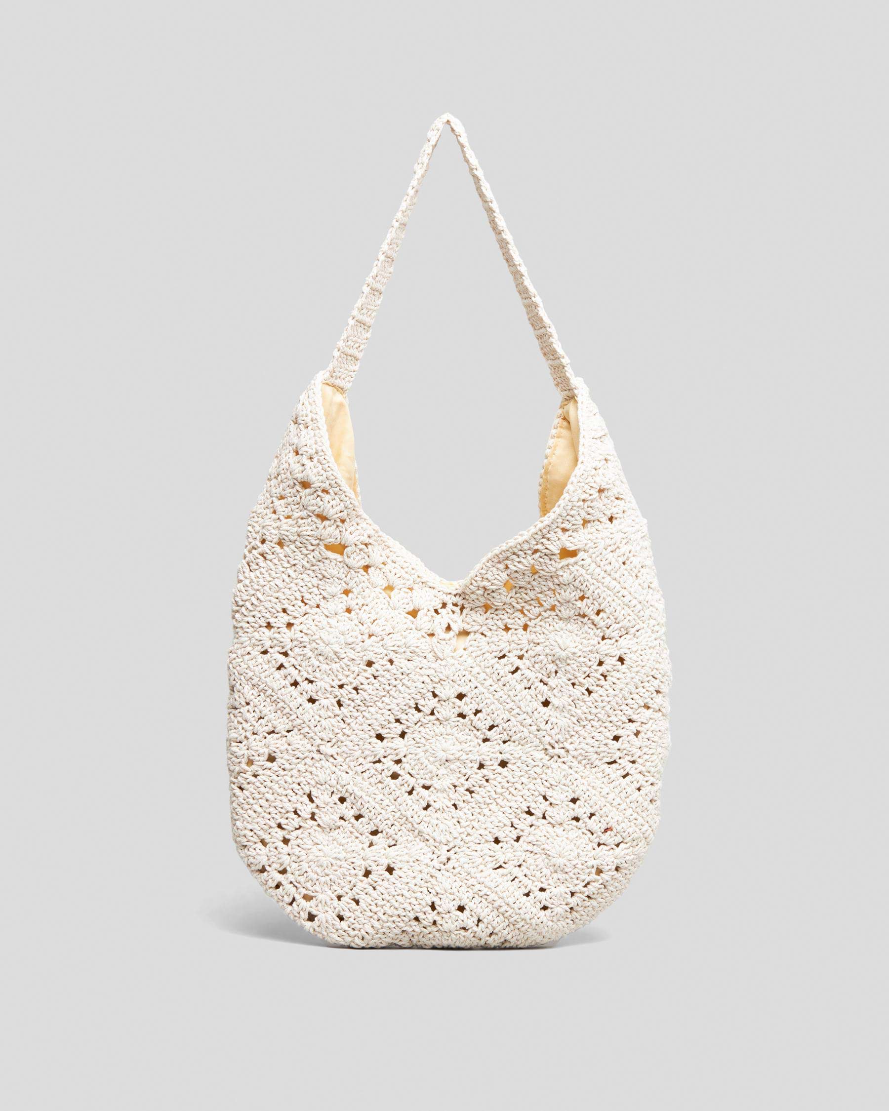 Shop Mooloola Genevieve Macrame Bag In Cream - Fast Shipping & Easy ...