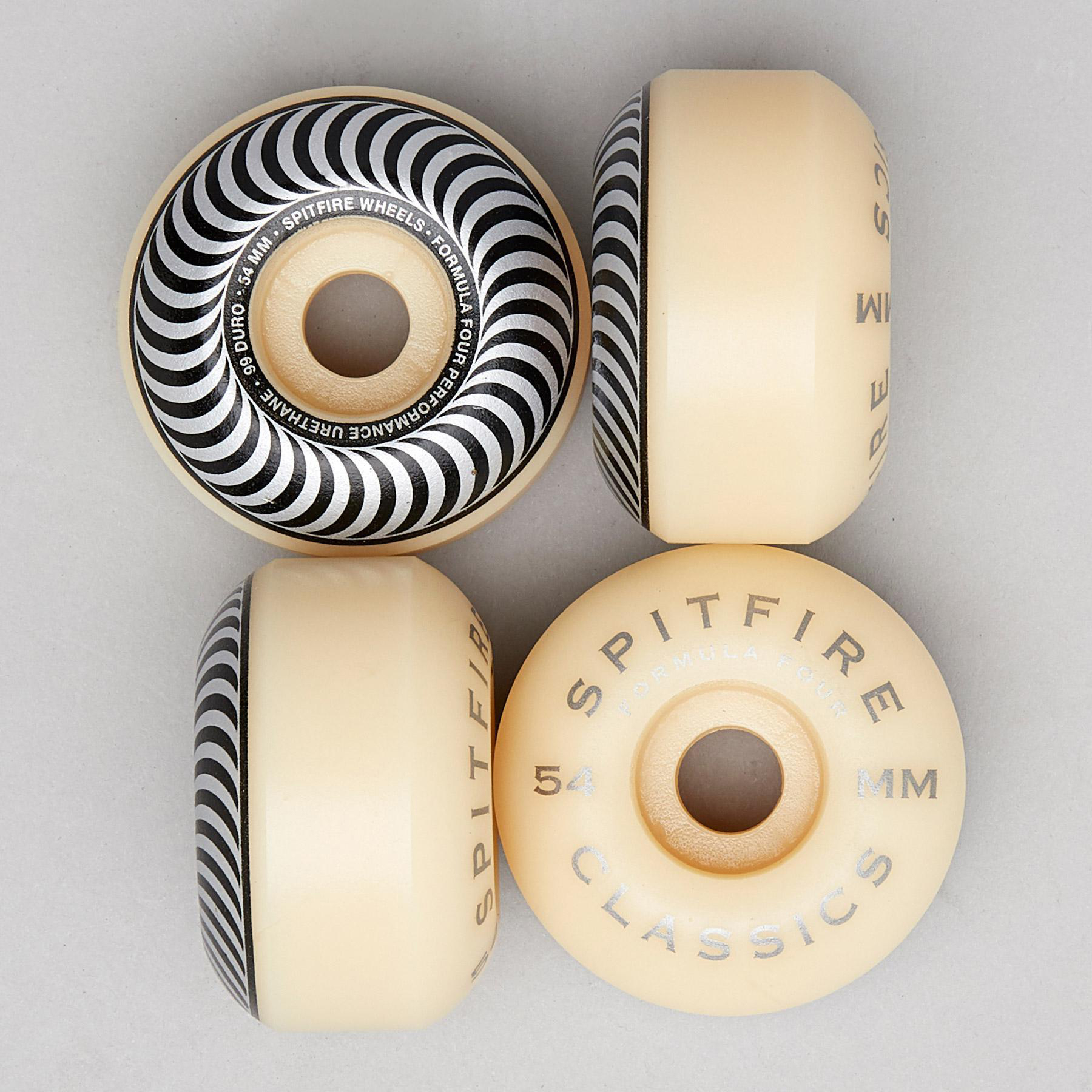 Spitfire F4 Classic 99D 54mm Skateboard Wheels In Silver Fast