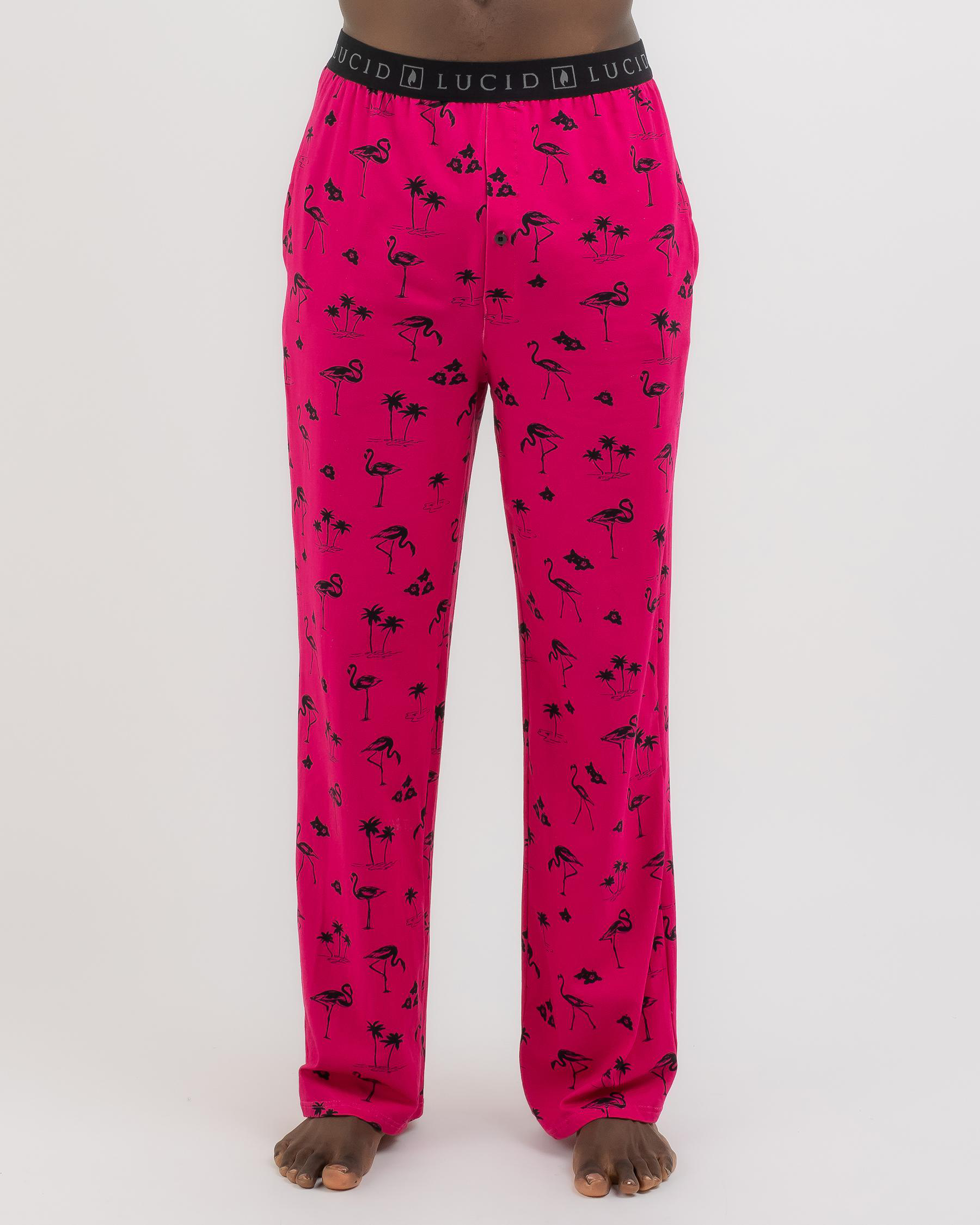 Shop Lucid Voyage Pyjama Pants In Pink/black Fast Shipping & Easy