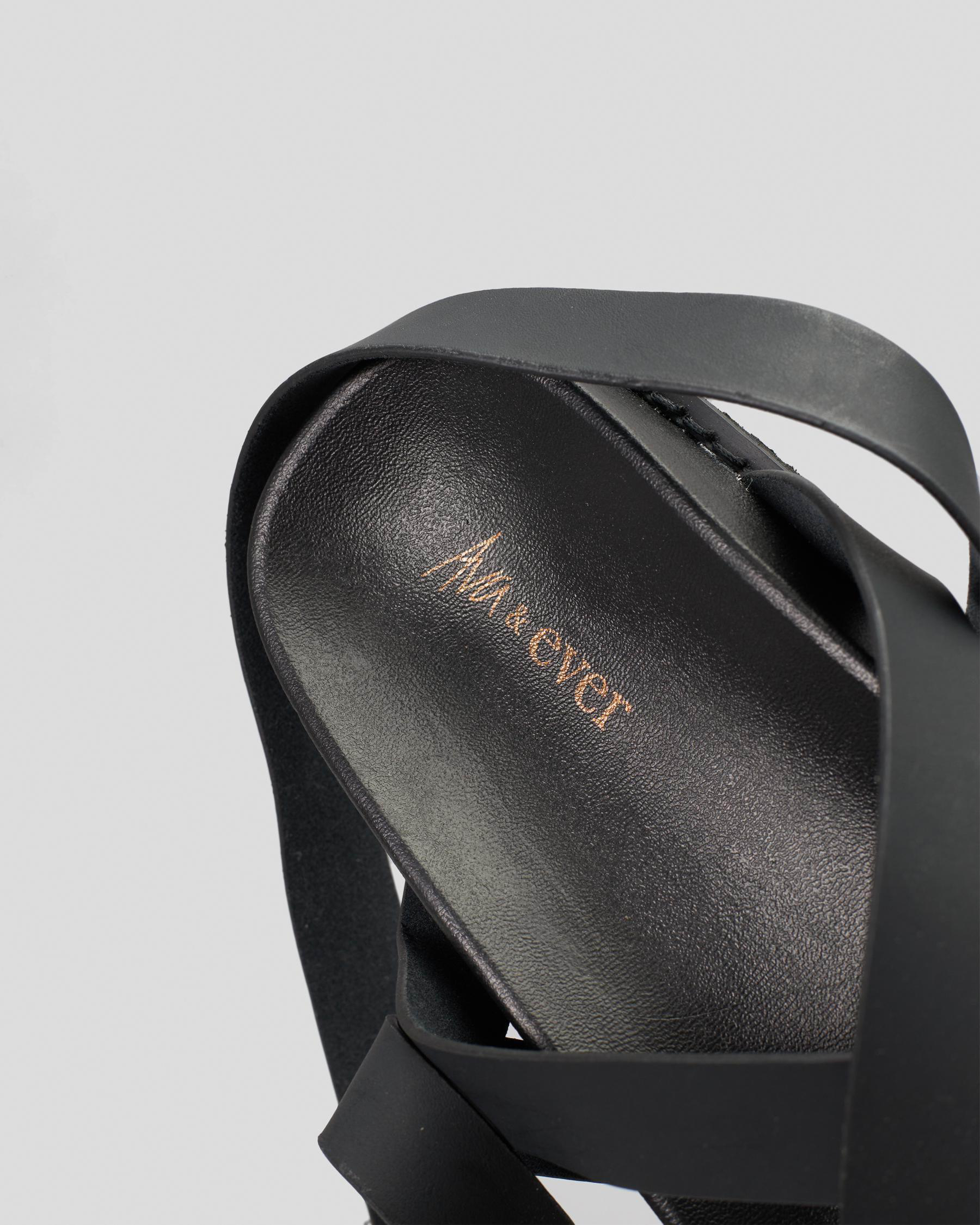 Ava And Ever Ivy Sandals In Black FREE* Shipping & Easy Returns