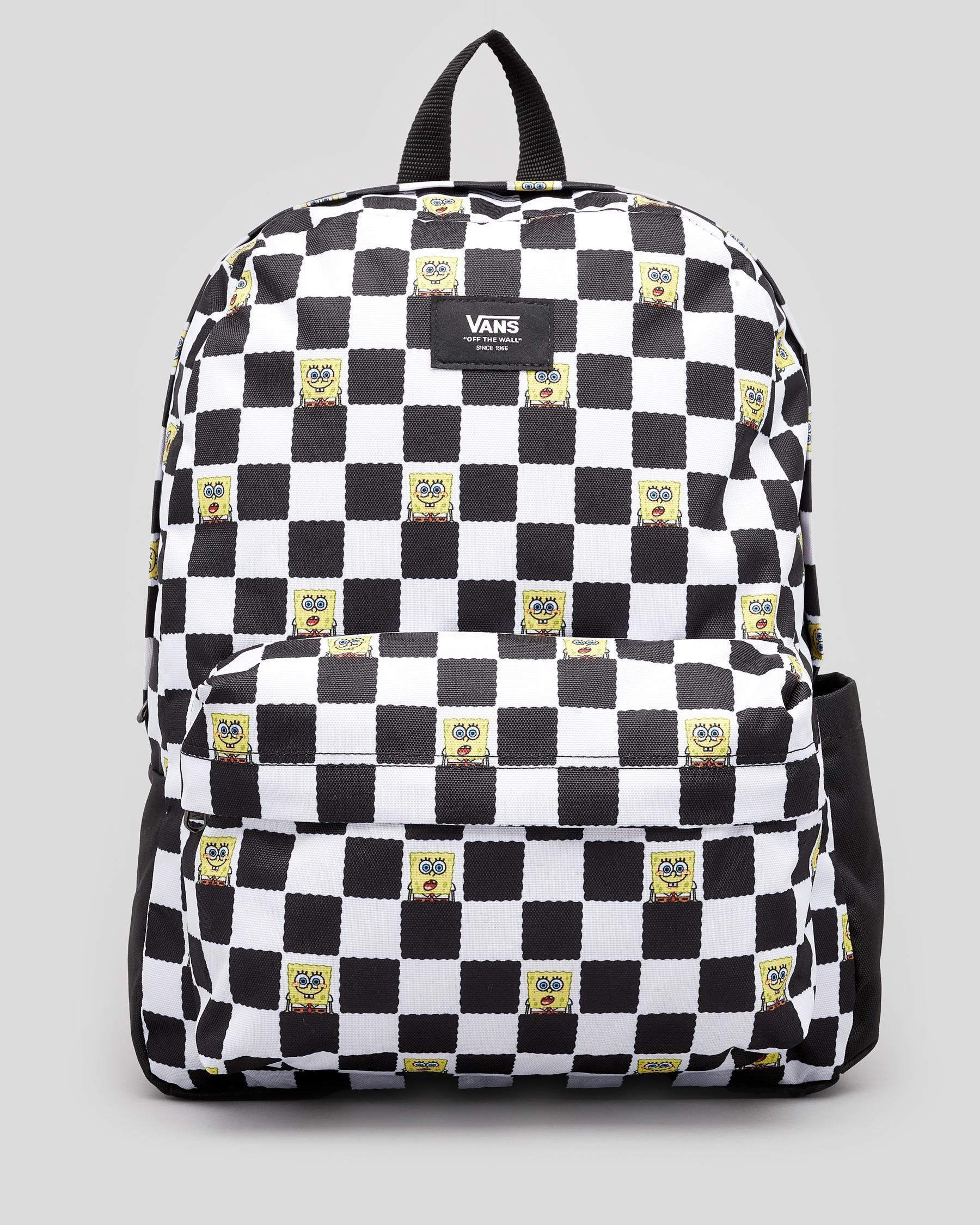 Vans Spongebob Old Skool IIII Backpack In Spongebob Checkerboard 