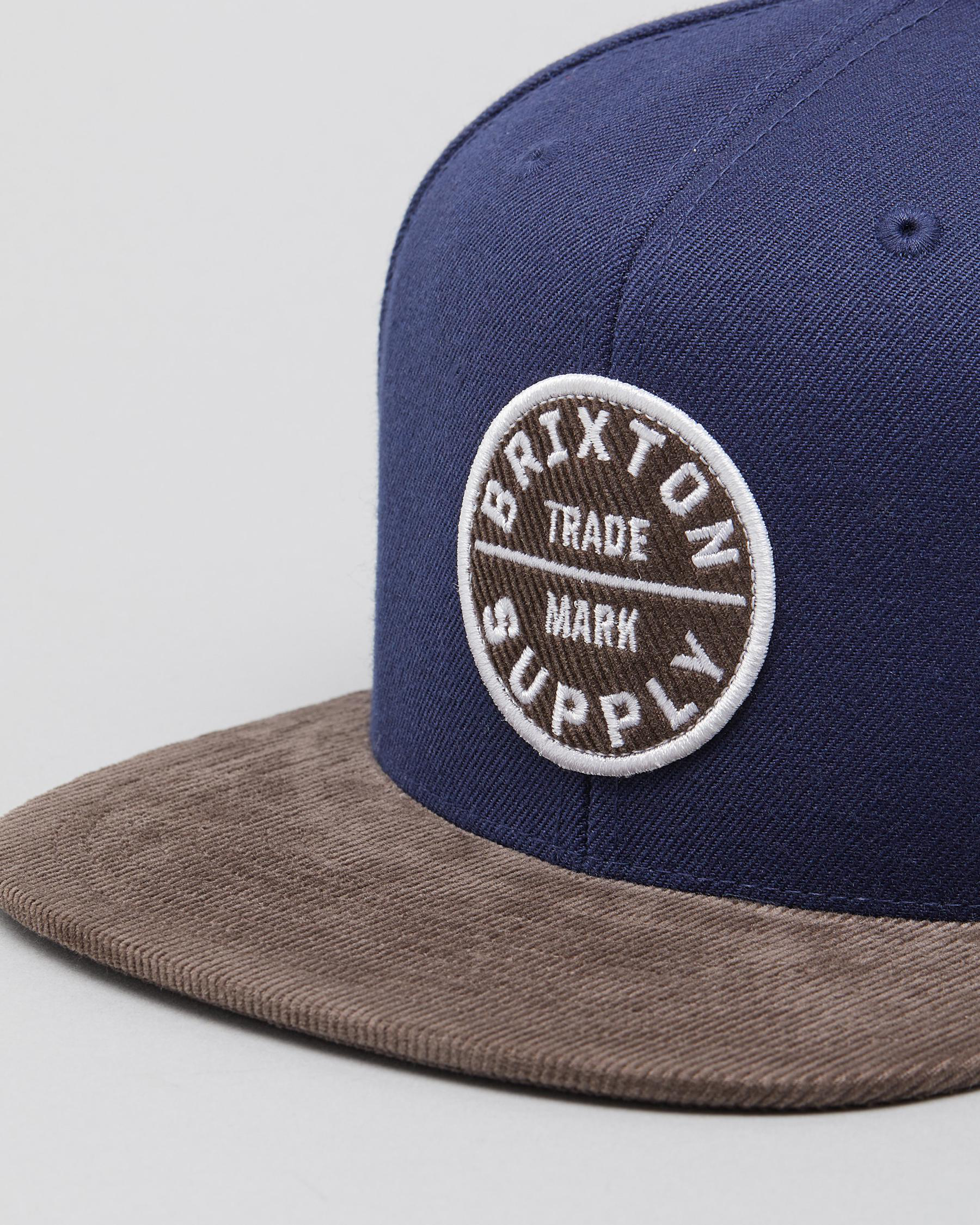 Brixton Oath III Snapback Cap In Navy 