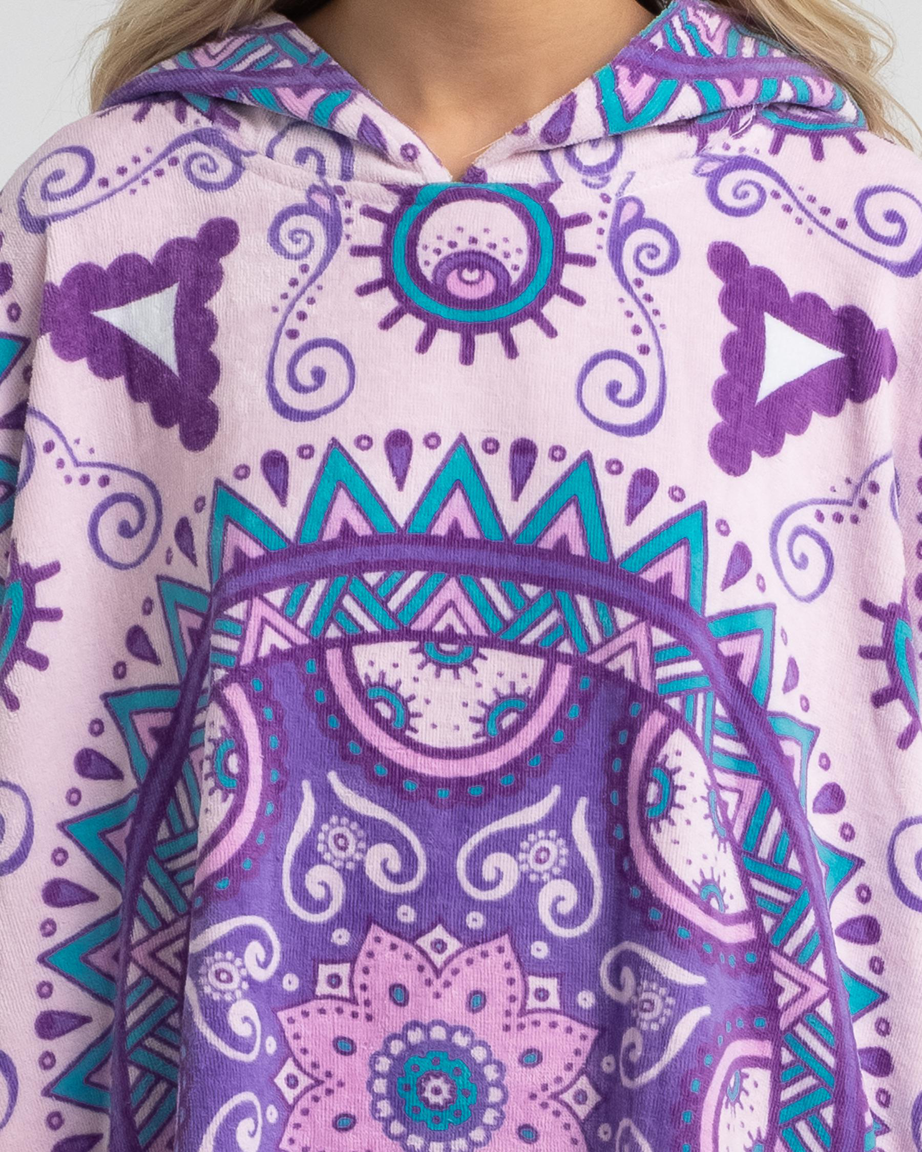 Topanga Cape May Hooded Towel In Pink Fast Shipping & Easy Returns